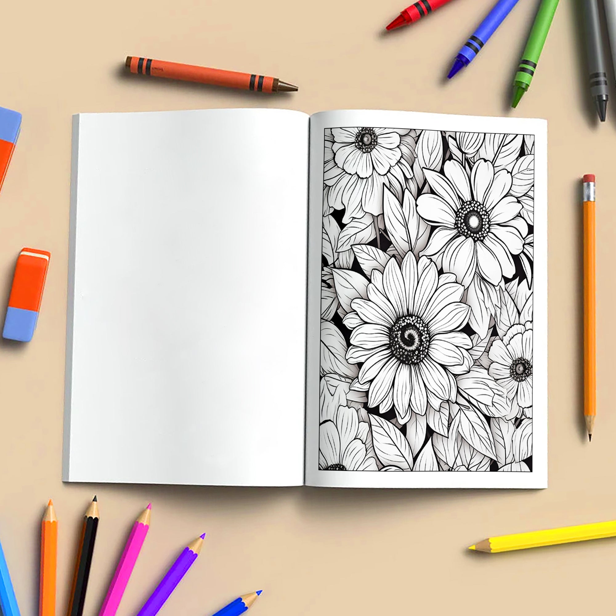 Petal Mandalas Coloring Pages – 48 Intricate Floral Zentangle Designs for Adults