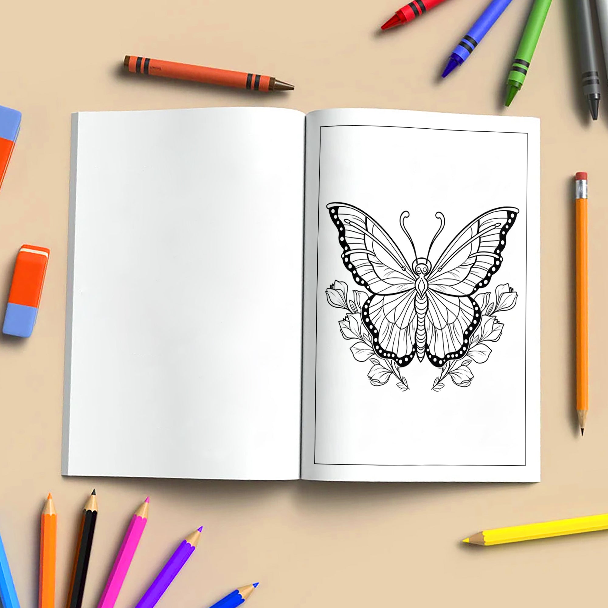 Butterfly Mandala Dreams Coloring Pages – 48 Elegant Nature-Inspired Designs for Adults