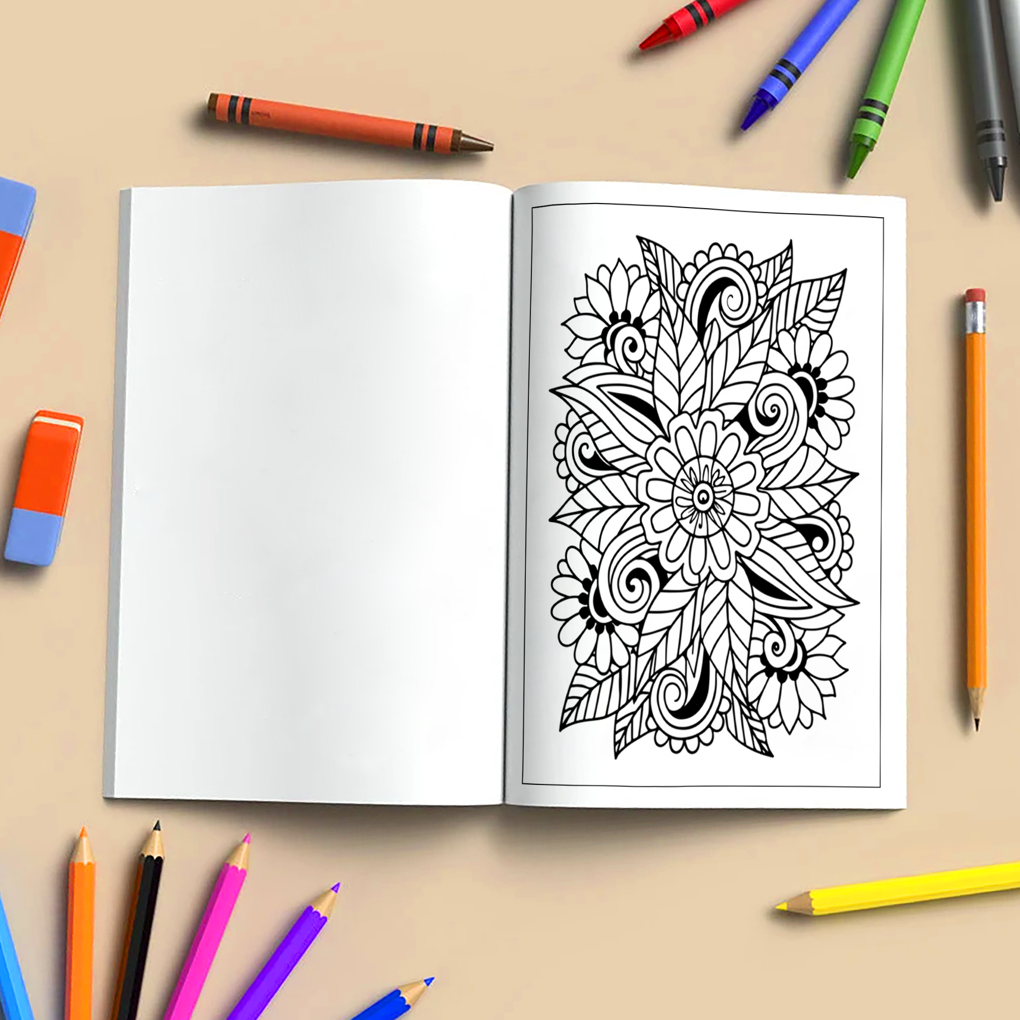 Peaceful Petals - Mandala Coloring Pages – 48 Relaxing Mandala Designs for Adults