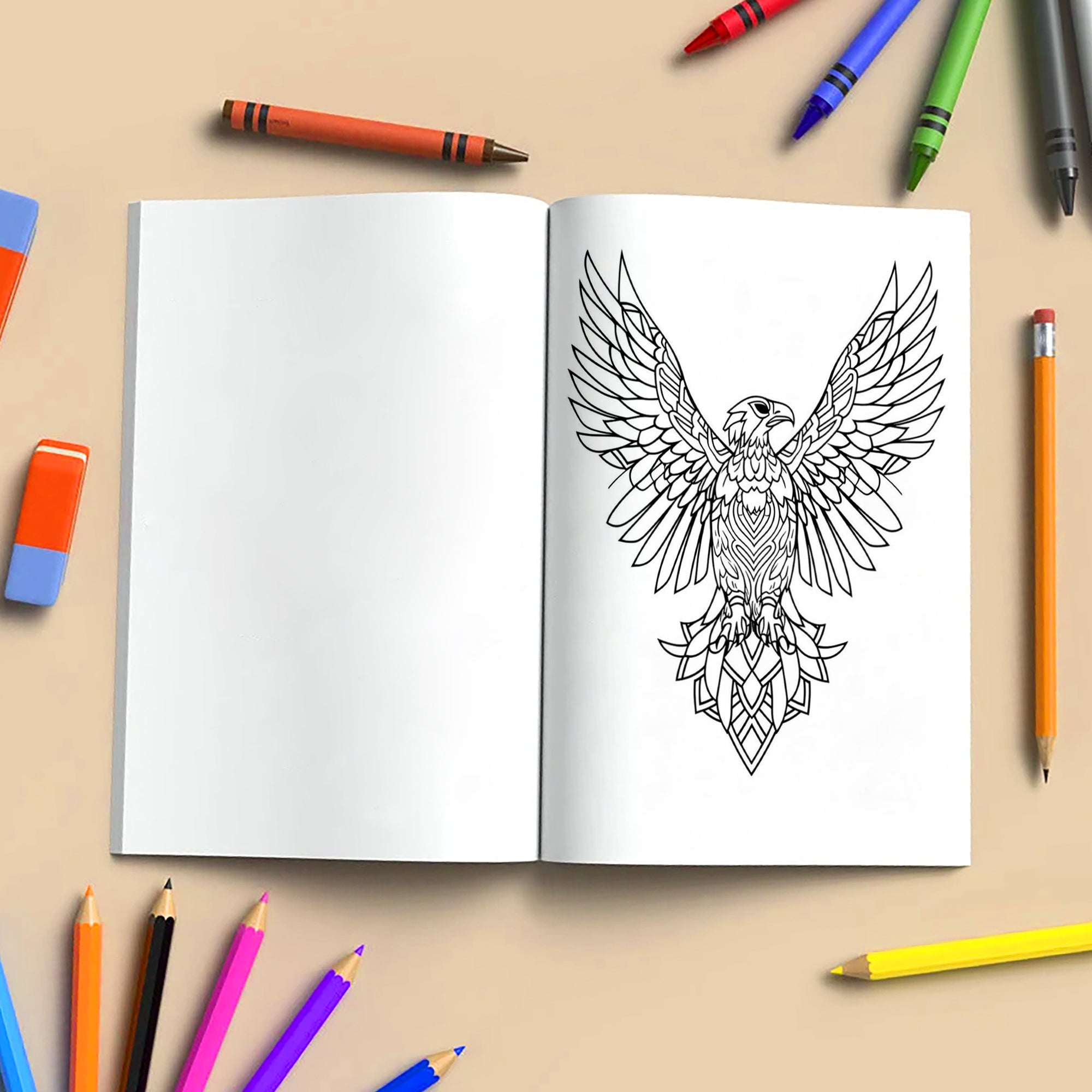 Mandala Creatures – Animals Coloring Pages – 48 Pages – Detailed Animal Mandalas, Artistic Zen Designs, Stress Relief – For Adults