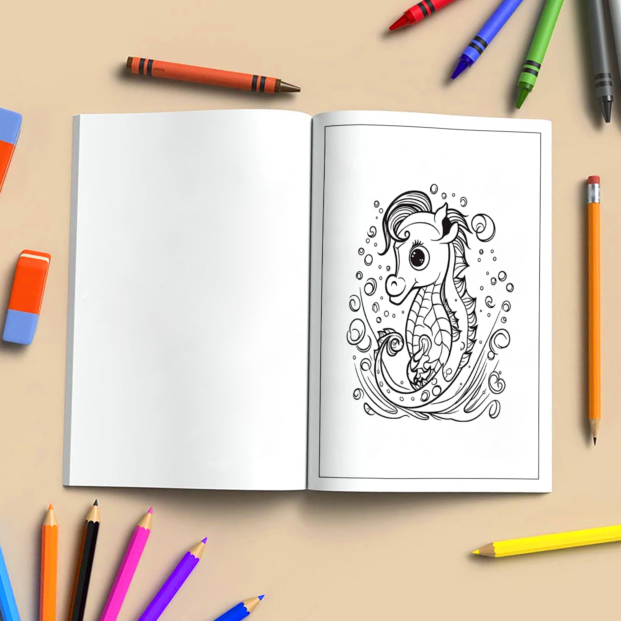 Ocean Friends of Hawaii Coloring Pages – 48 Fun Sea Life Designs for Kids