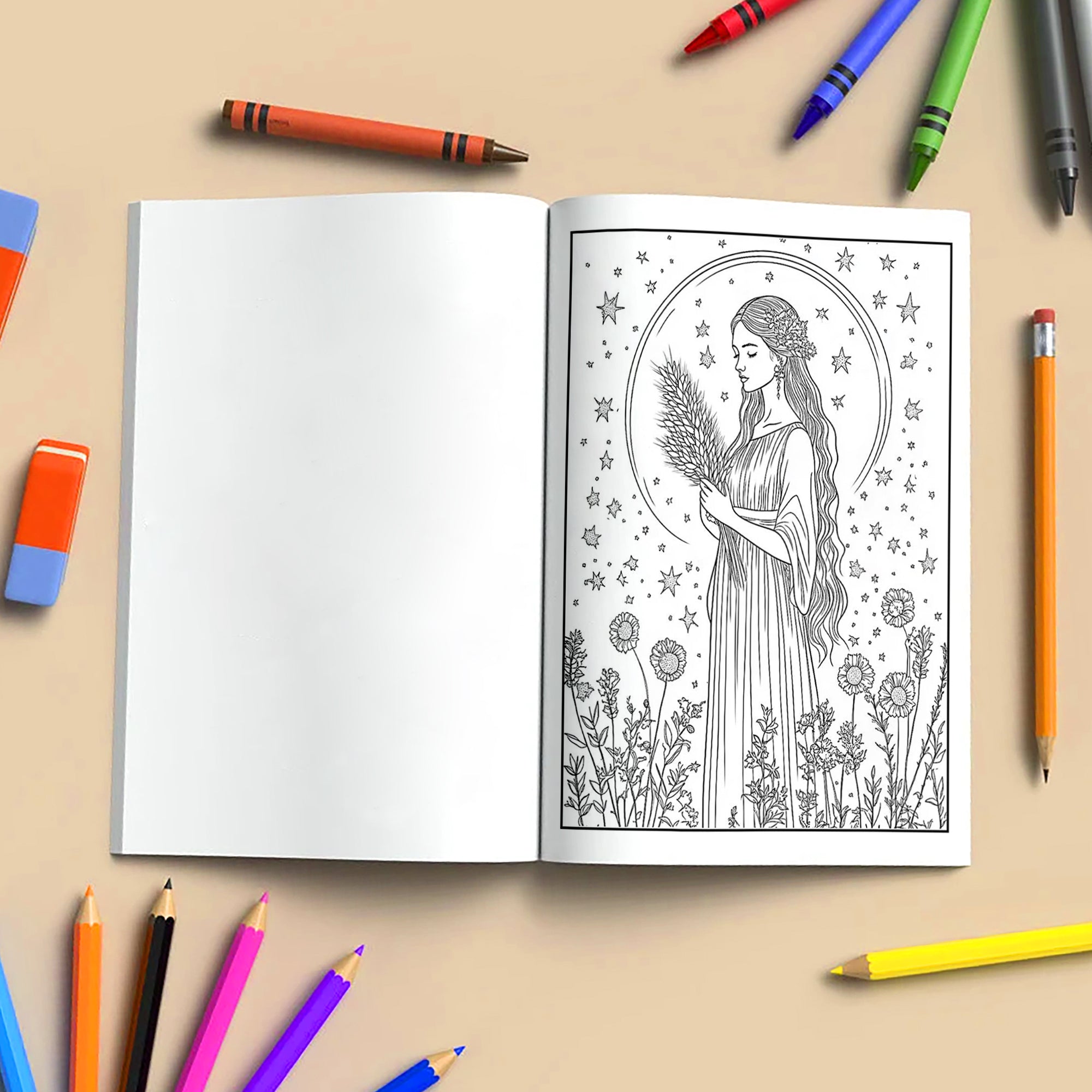 Zodiac Dreams Coloring Pages – 48 Pages – Horoscope-Inspired Designs for Adults