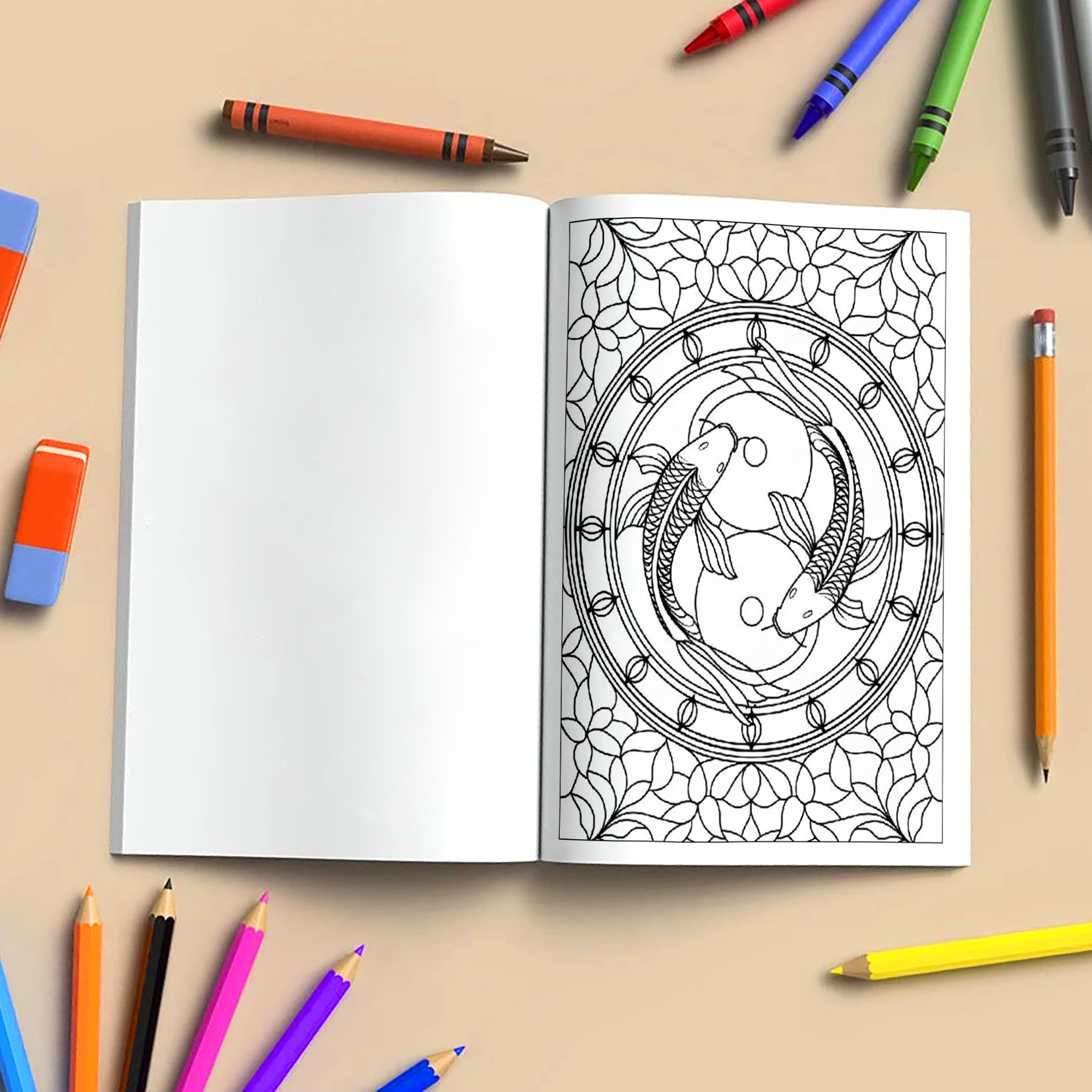 Sacred Window Mandalas – Mandala Coloring Pages – 48 Pages – Bold, Geometric, Stained Glass Style – For Adults