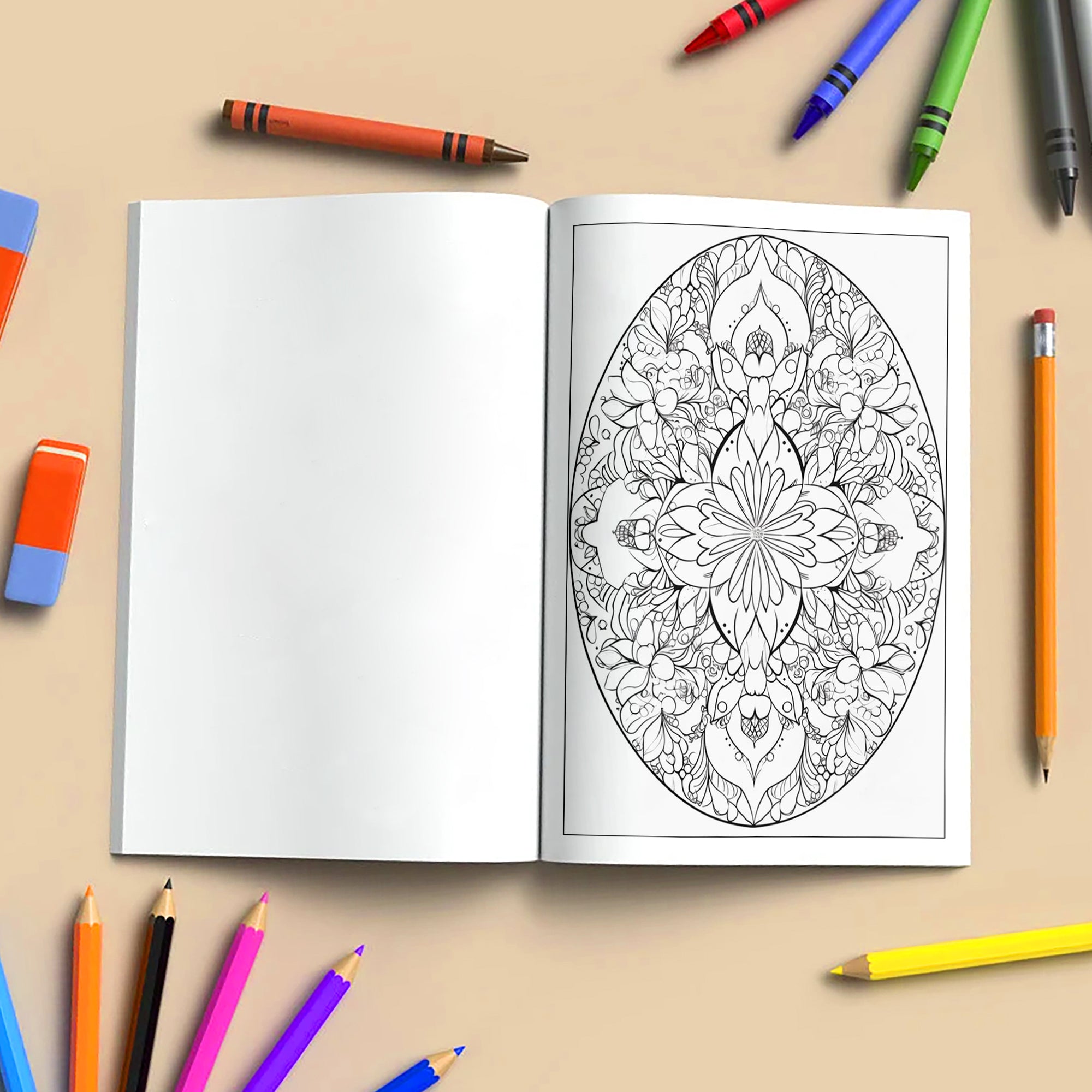 Easter Egg Mandala Coloring Pages – 48 Spring Designs for Adults