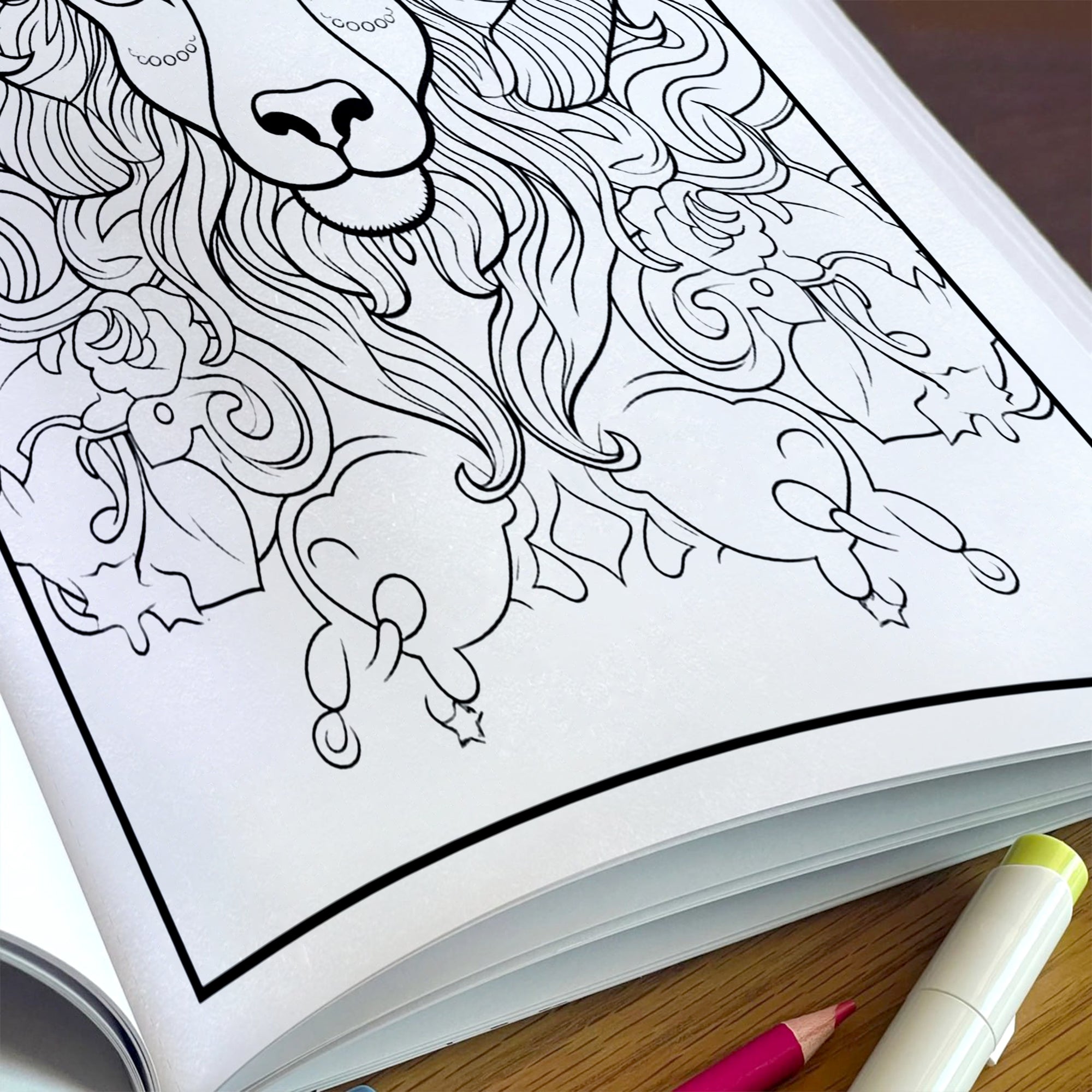 Zodiac Spirit Coloring Pages – 48 Mystical Astrology Animals for Adults