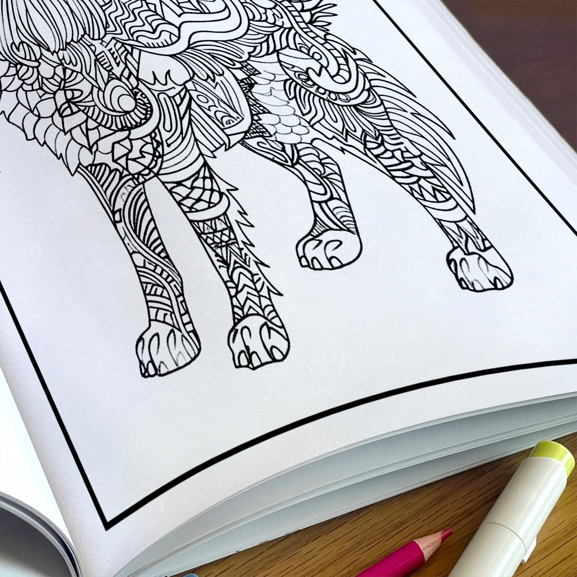 Zentangle Dog Mandala Coloring Pages – 48 Intricate Pet-Inspired Designs for Adults