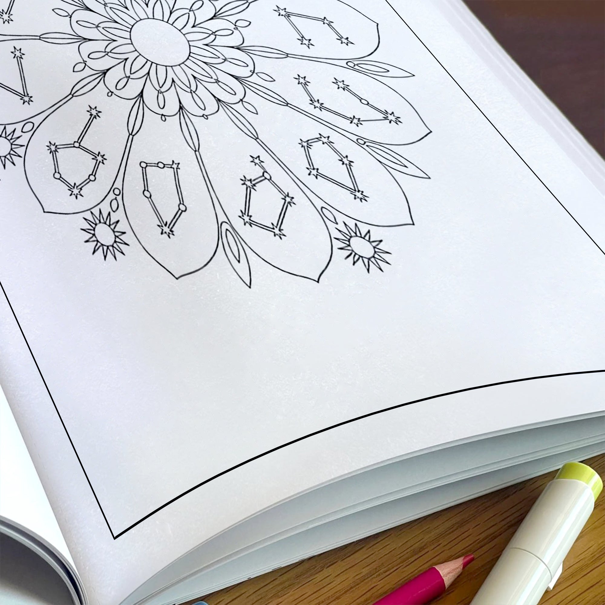Cosmic Zodiac Coloring Pages – 48 Detailed Horoscope & Planet Artworks – For Adults