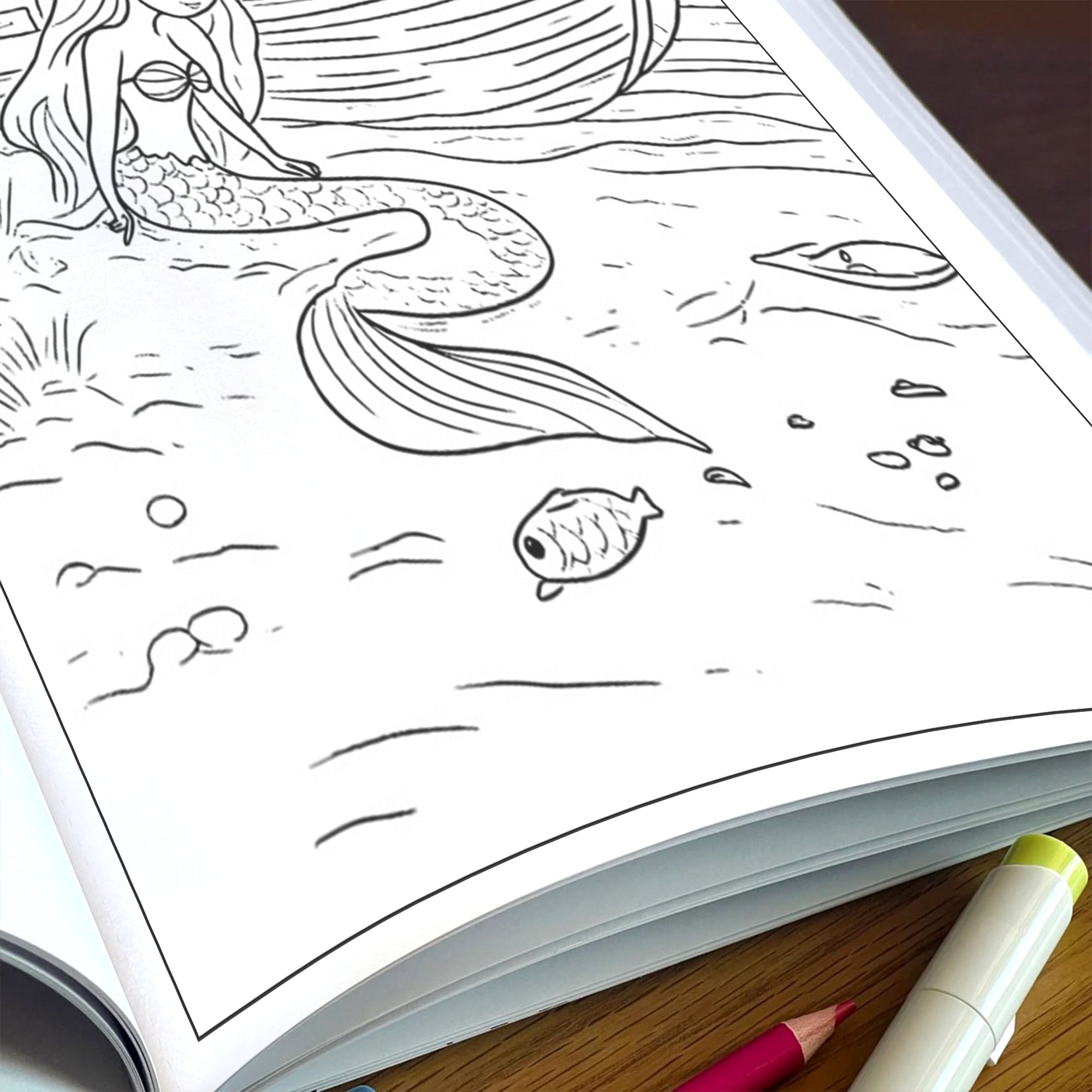 Tropical Siren Coloring Pages – 48 Magical Mermaid Moments for Kids