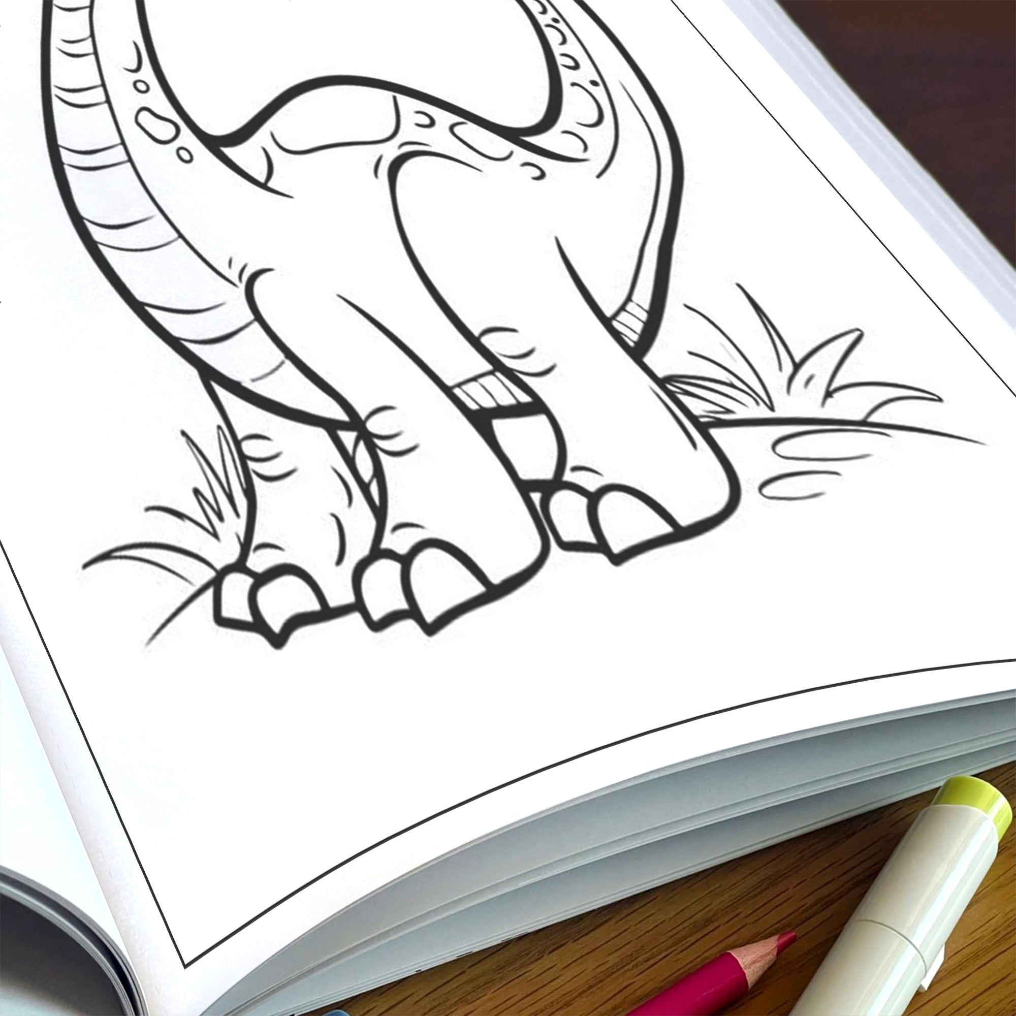 Cuddly Dinos Adventures – Dinosaur Coloring Pages – 48 Pages – Cute, Easy, Playful Fun – For Kids