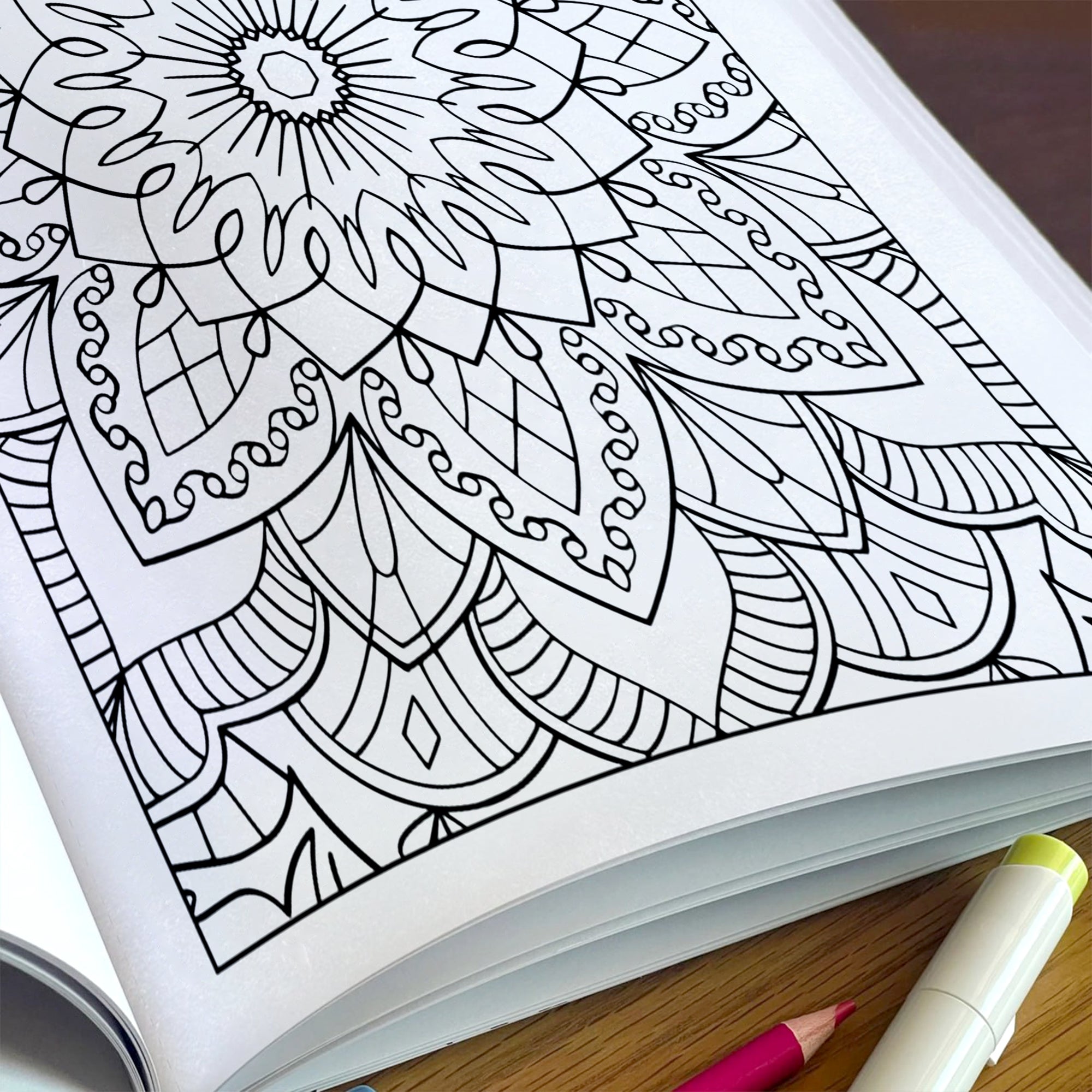 Sacred Bloom Mandalas – Mandala Coloring Pages – 48 Pages – Floral, Detailed, Stress Relief Designs – For Adults