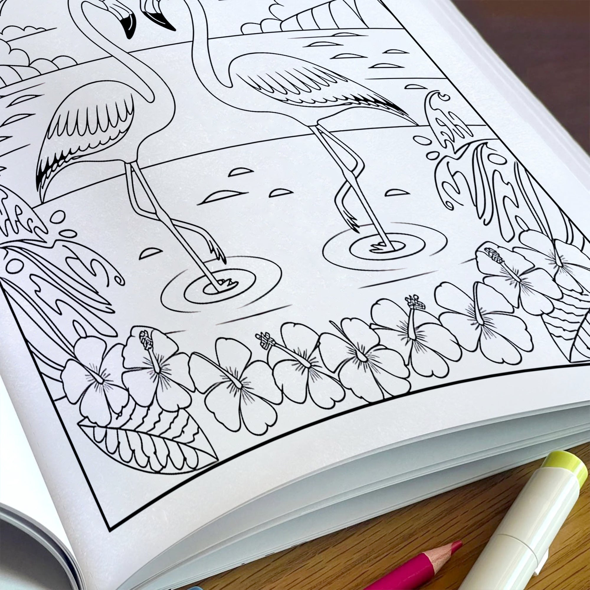 Aloha Adventures Coloring Pages – 48 Cute Beach & Ocean Scenes for Kids