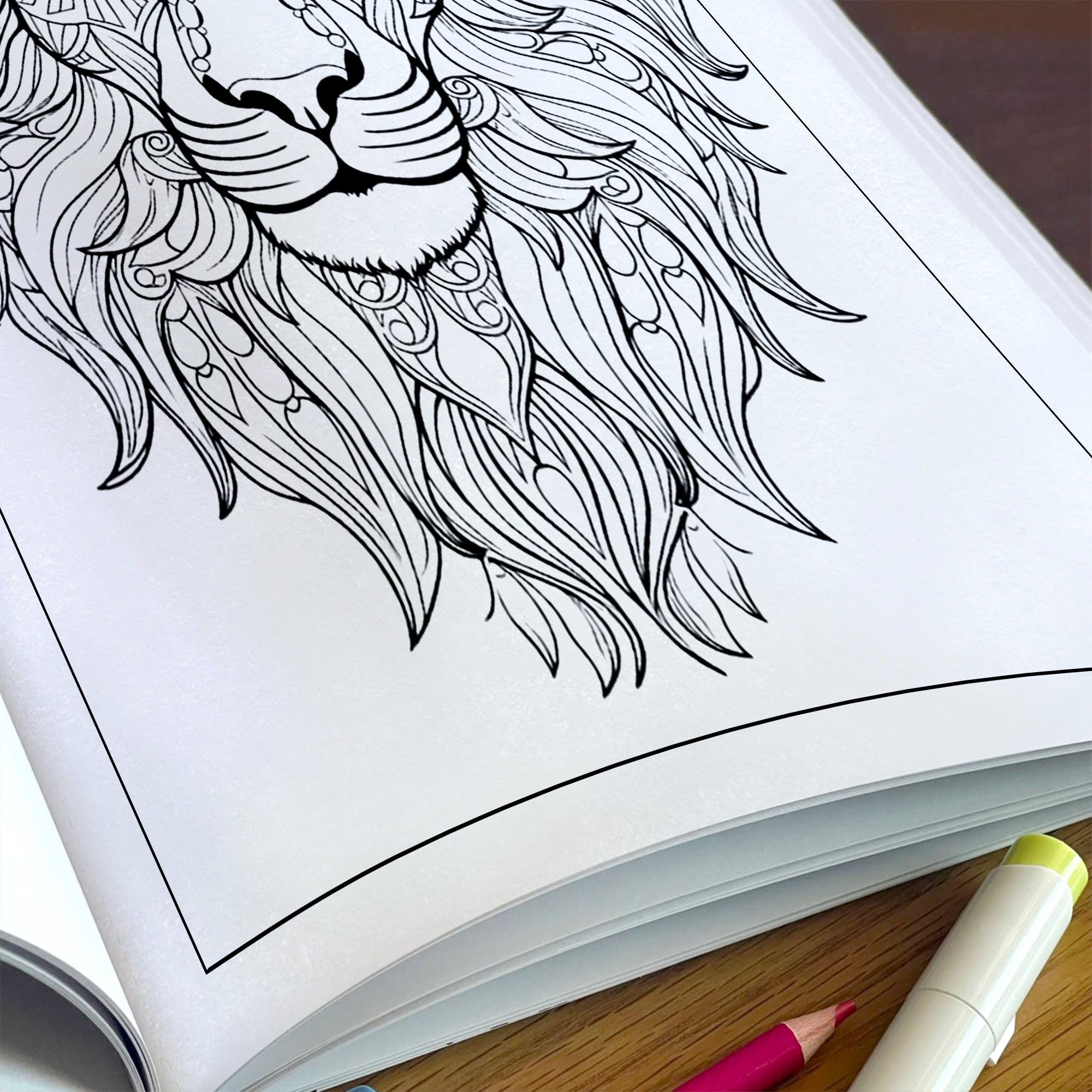 King of the Mandalas Coloring Pages – 48 Bold and Beautiful Lion Patterns for Adults