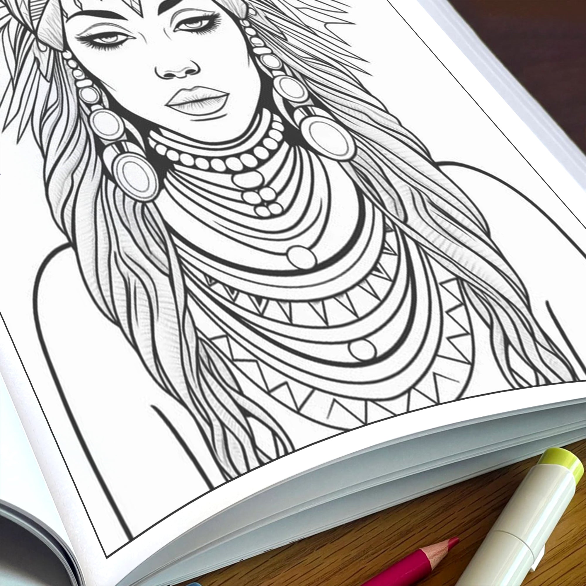 Crowned in Culture –Black Girls Coloring Pages – 48 Pages – Black Girl Magic, Regal Braids, and Cultural Beauty for Kids