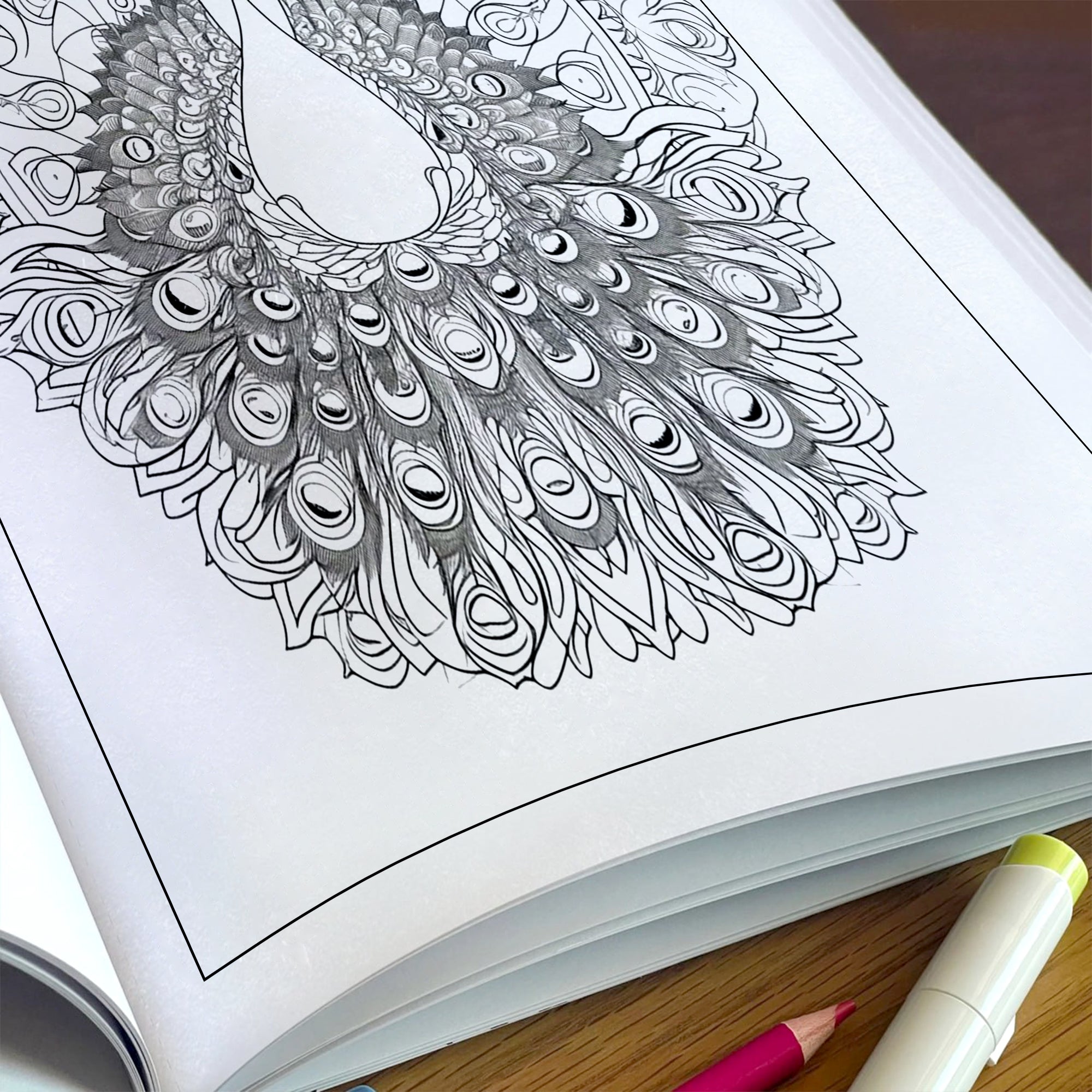 Feathered Mandalas Coloring Pages – 48 Intricate Bird Designs for Adults