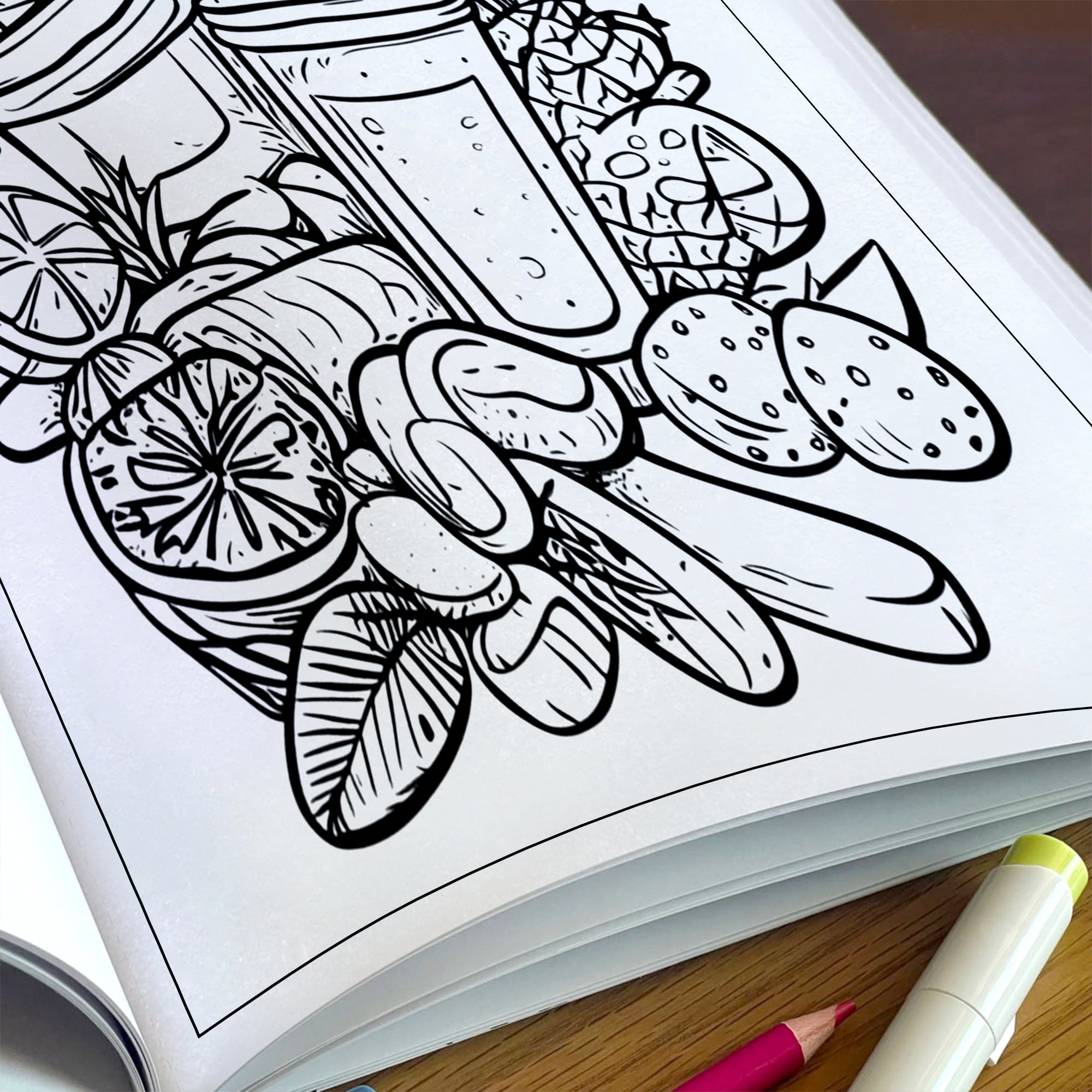 Hawaii Vibes Coloring Pages – 48 Fun and Scenic Beach Designs for Adults