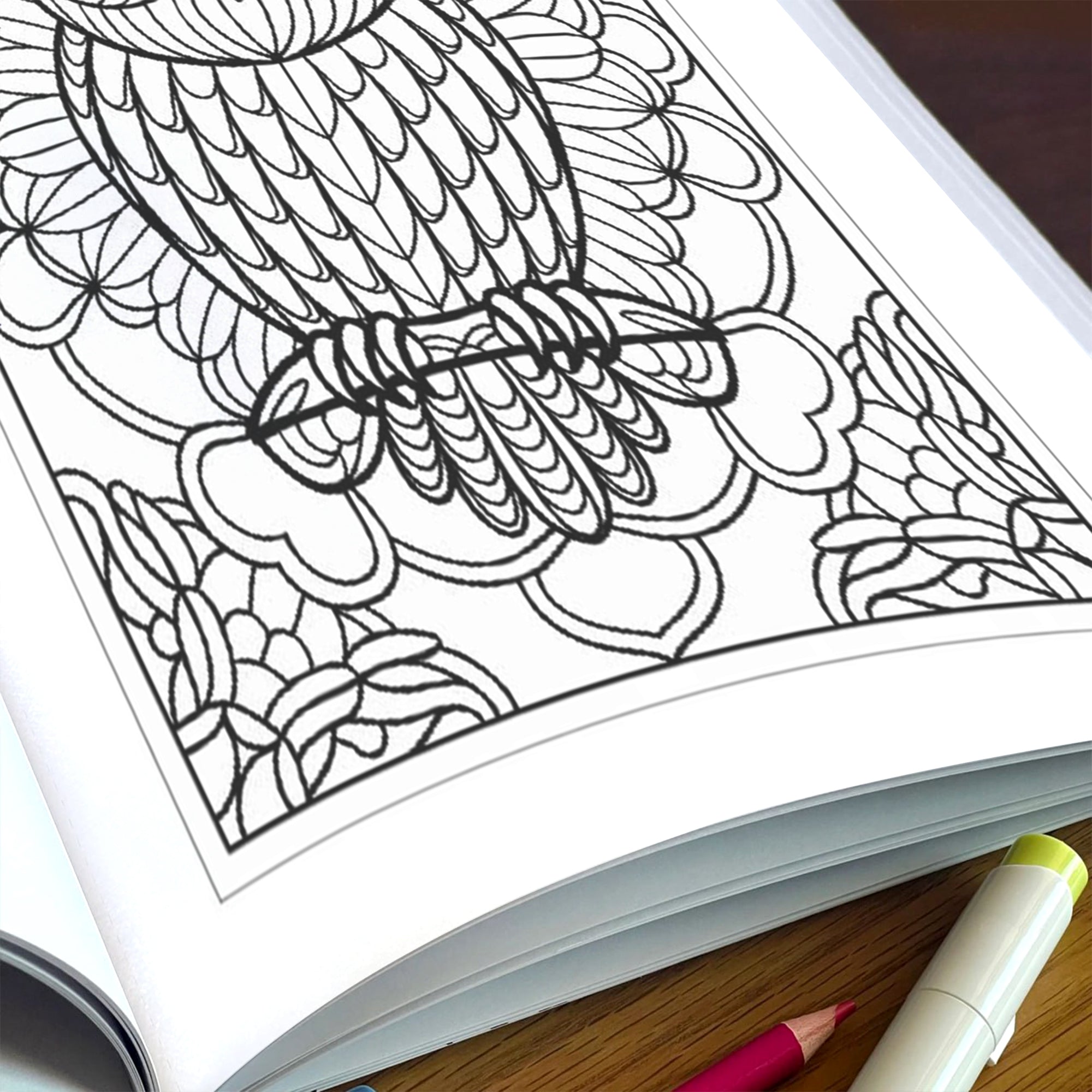 Wings & Whirls Mandala Coloring Pages – 48 Intricate Designs for Adults