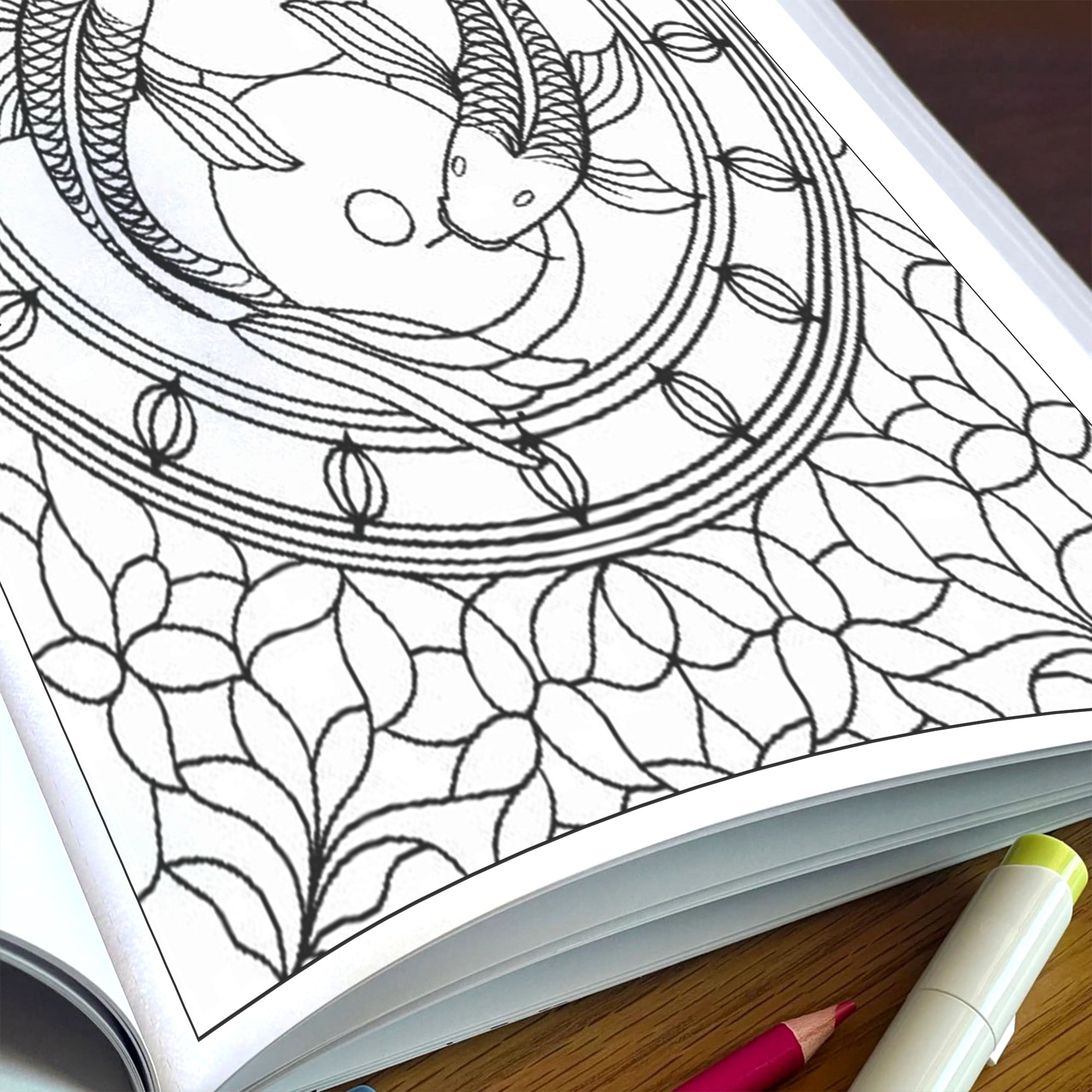 Sacred Window Mandalas – Mandala Coloring Pages – 48 Pages – Bold, Geometric, Stained Glass Style – For Adults