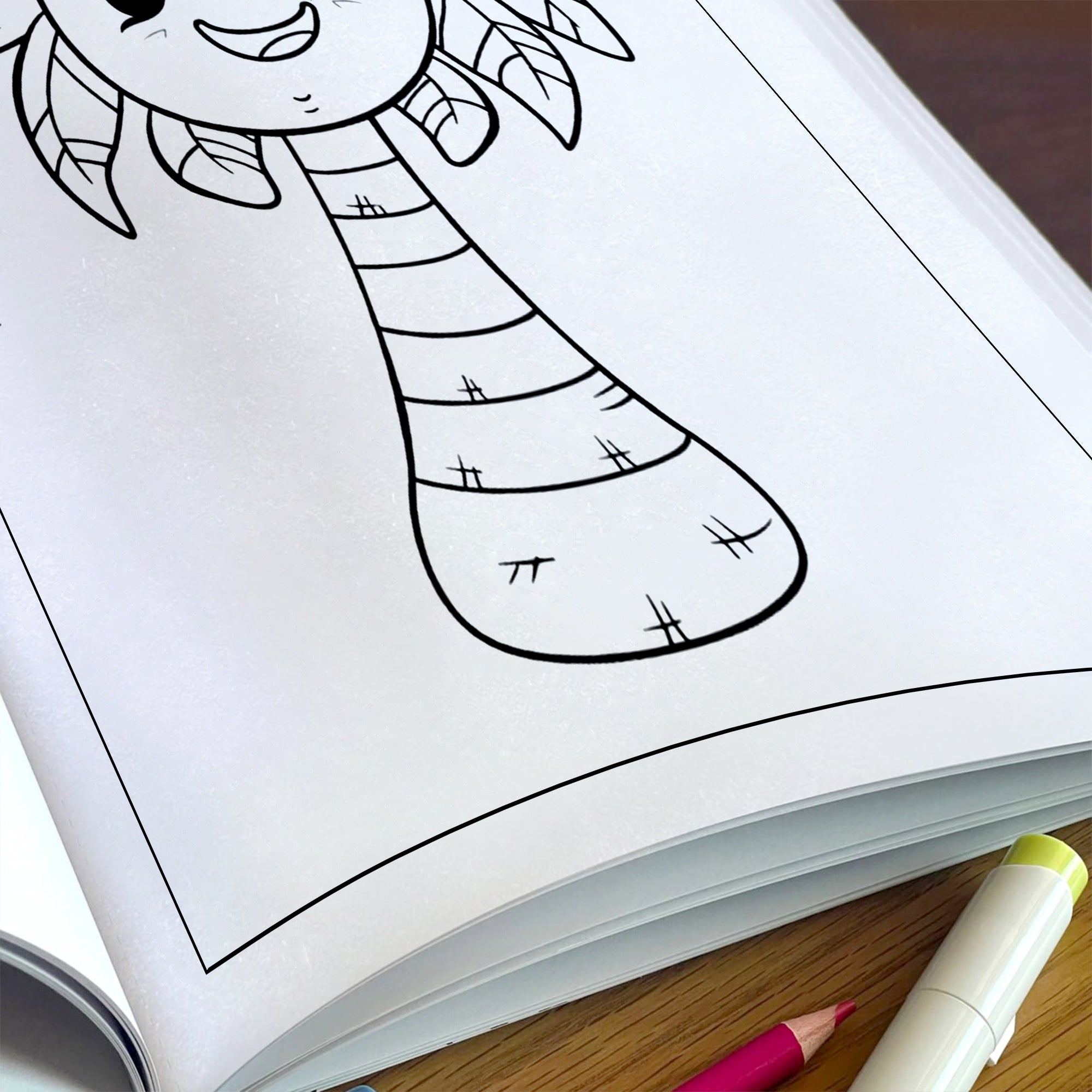 Kawaii Summer Fun Coloring Pages – 48 Pages – Cute Beach, Vacation, and Fun Summer Designs – For Kids