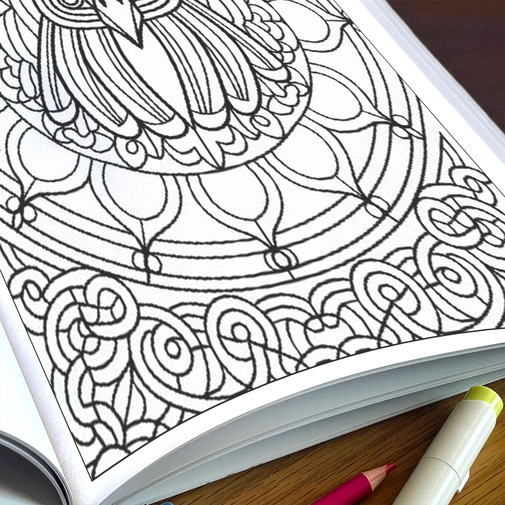 Stained Glass Mandala Wonders – Mandala Coloring Pages – 48 Pages – Bold, Intricate, Glass-Inspired Patterns – For Adults