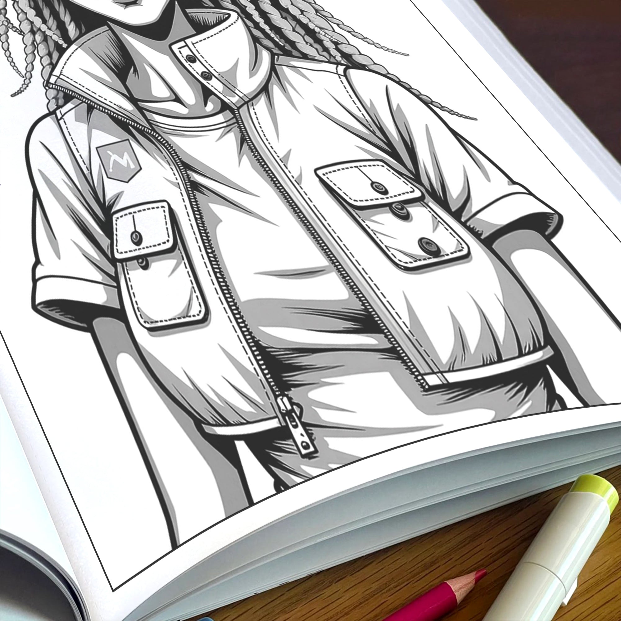 Urban Queens – Black Girls Coloring Pages – 48 Pages – Cool, Stylish, Confident – For Adults