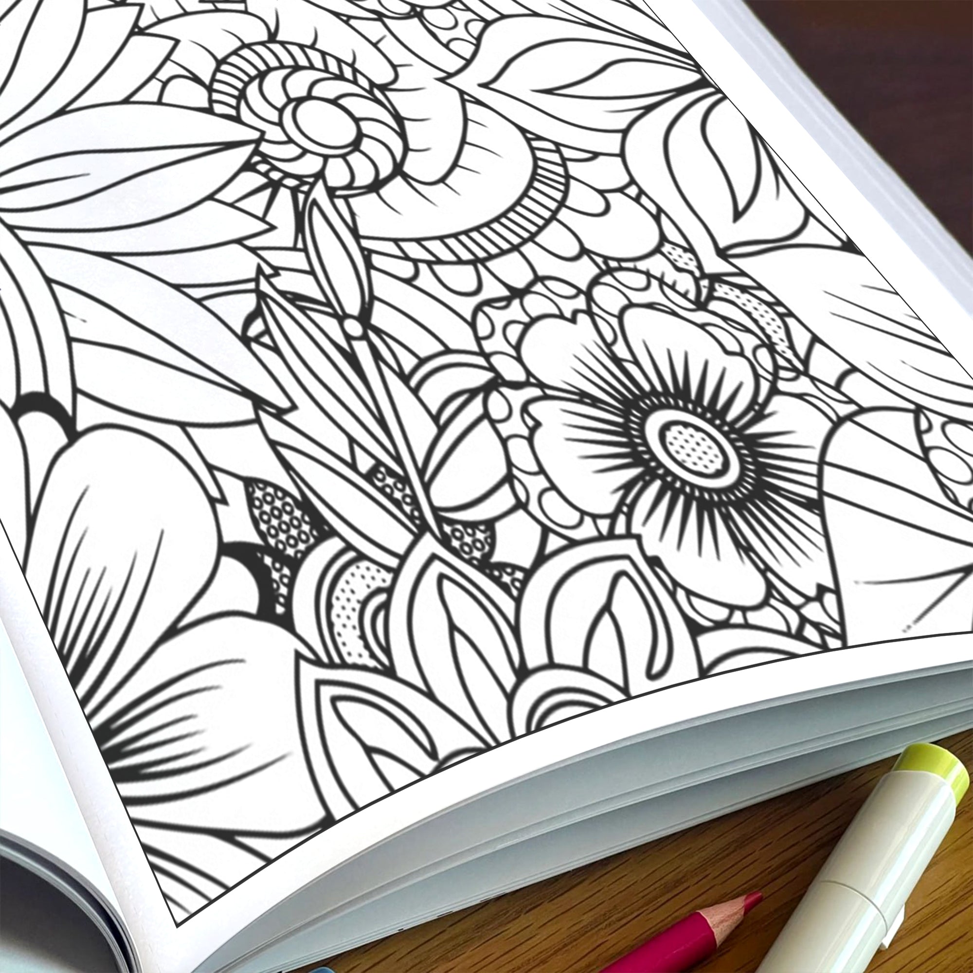 Mandala Bloom Garden Coloring Pages – 48 Floral Mandala Designs for Adults