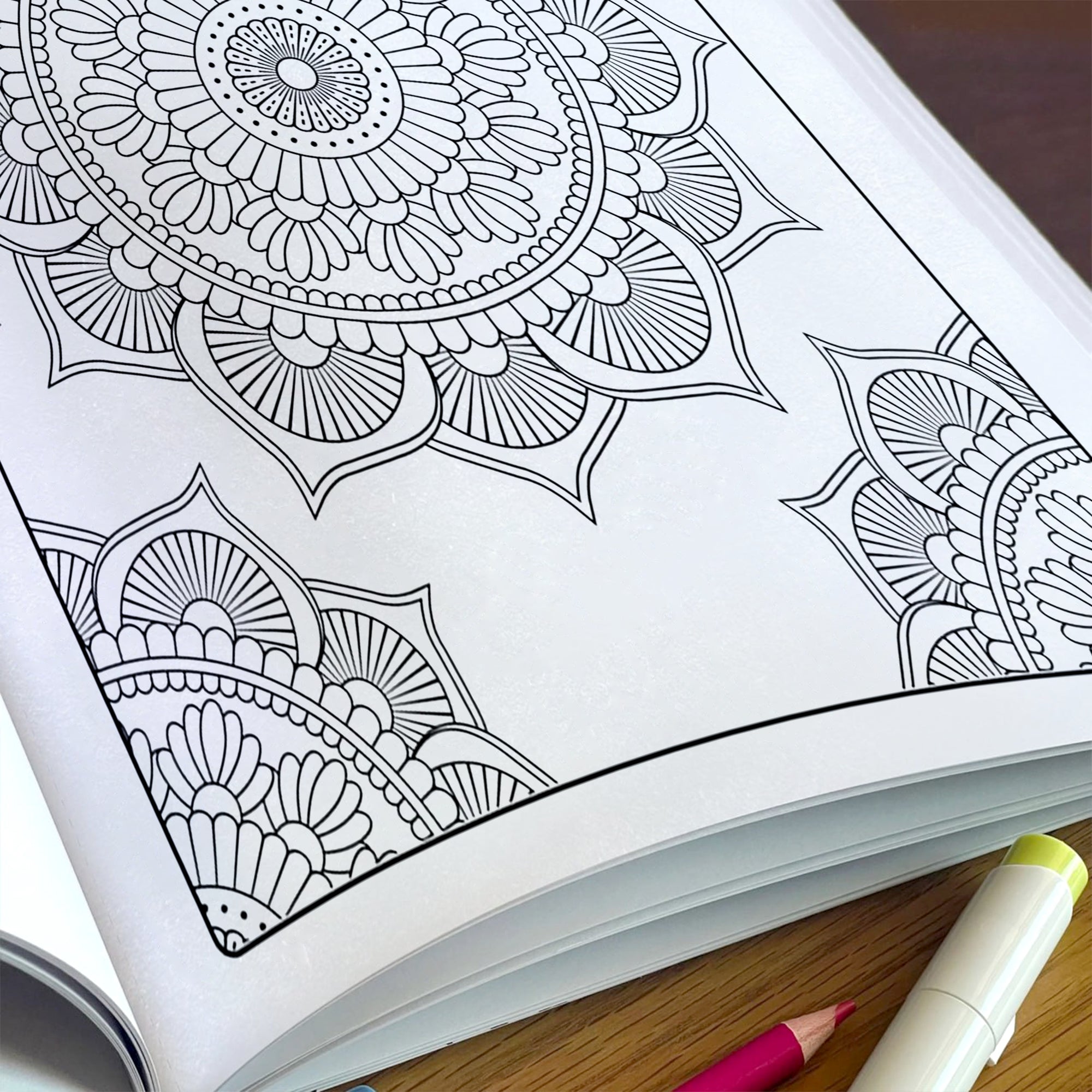Petal Mandalas – Mandala Coloring Pages – 48 Pages – Intricate, Symmetrical, Nature-Inspired – For Adults