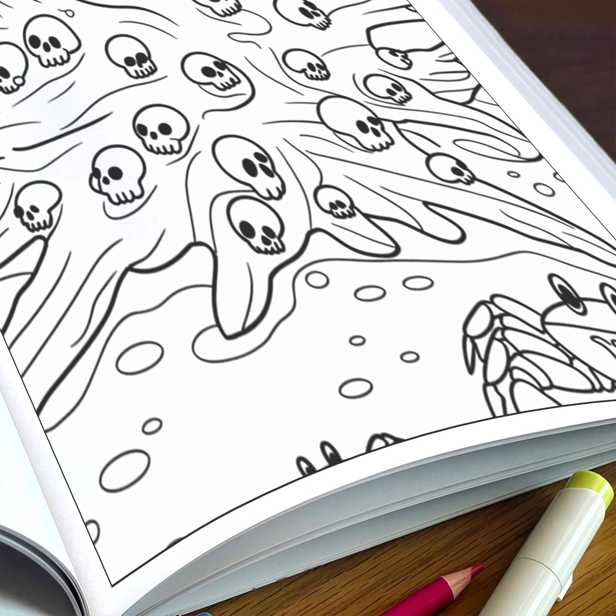 Surfing Spirits Coloring Pages – 48 Halloween in Hawaii Activities for Kids