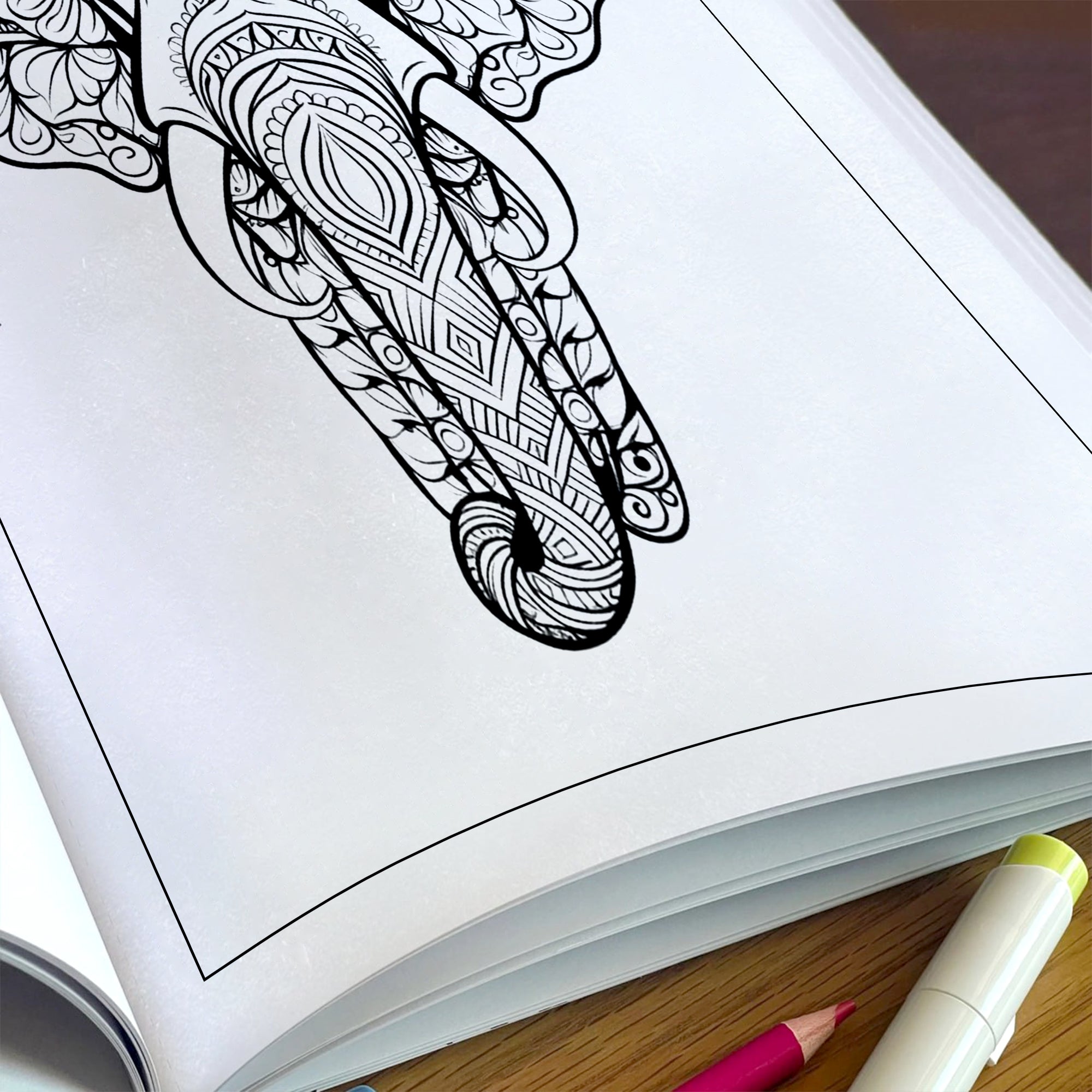 Majestic Elephant Mandalas Coloring Pages – 48 Intricate Animal Designs for Adults