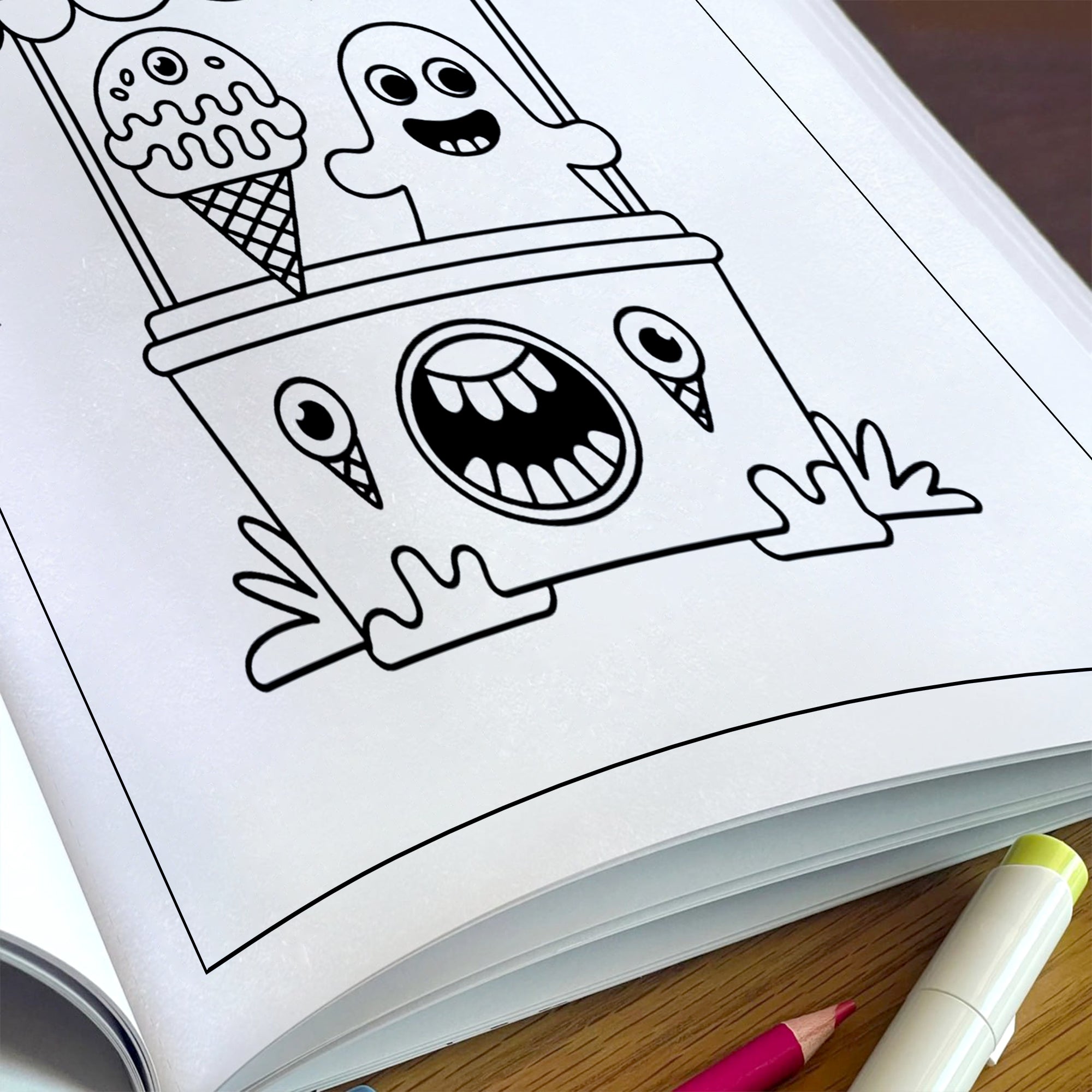 Spooky Tropics Coloring Pages – 48 Haunted Beach & Ghost Designs – For Kids