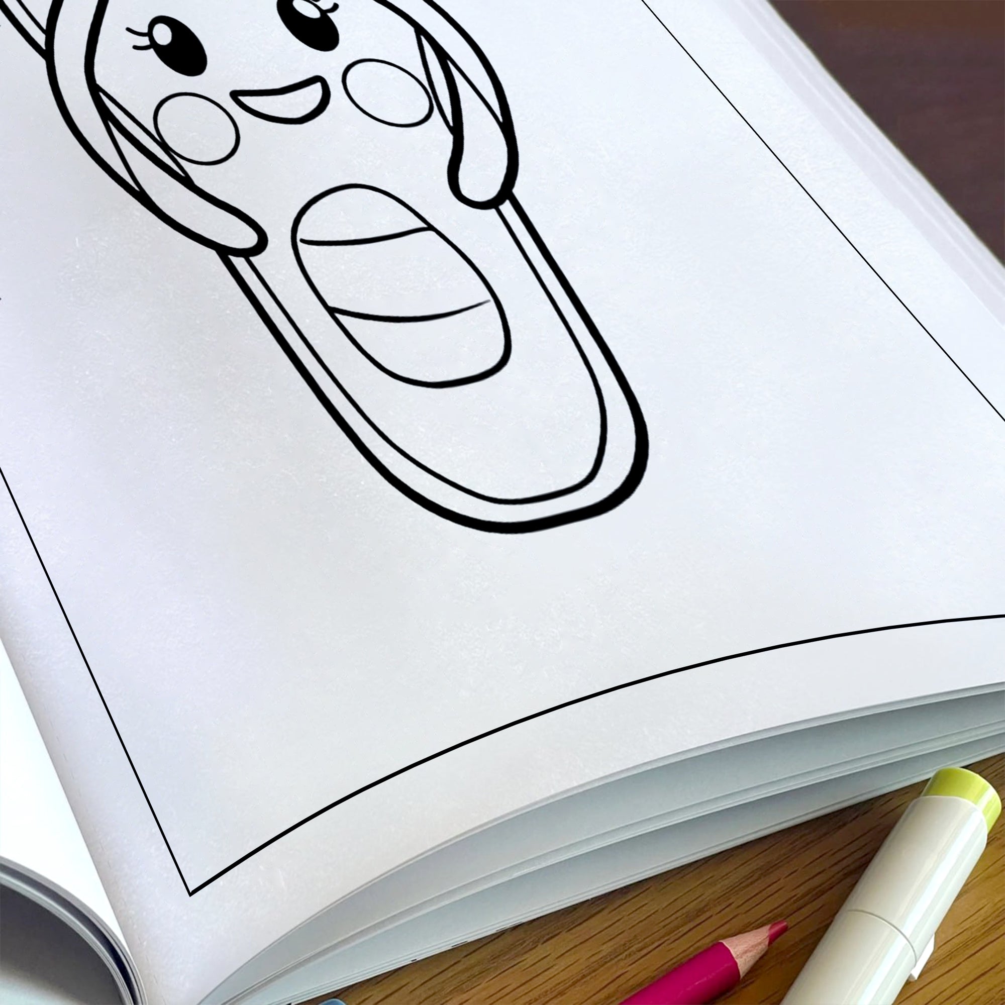 Kawaii Hawaii Vibes Coloring Pages – 48 Cute Summer and Beach Scenes for Kids