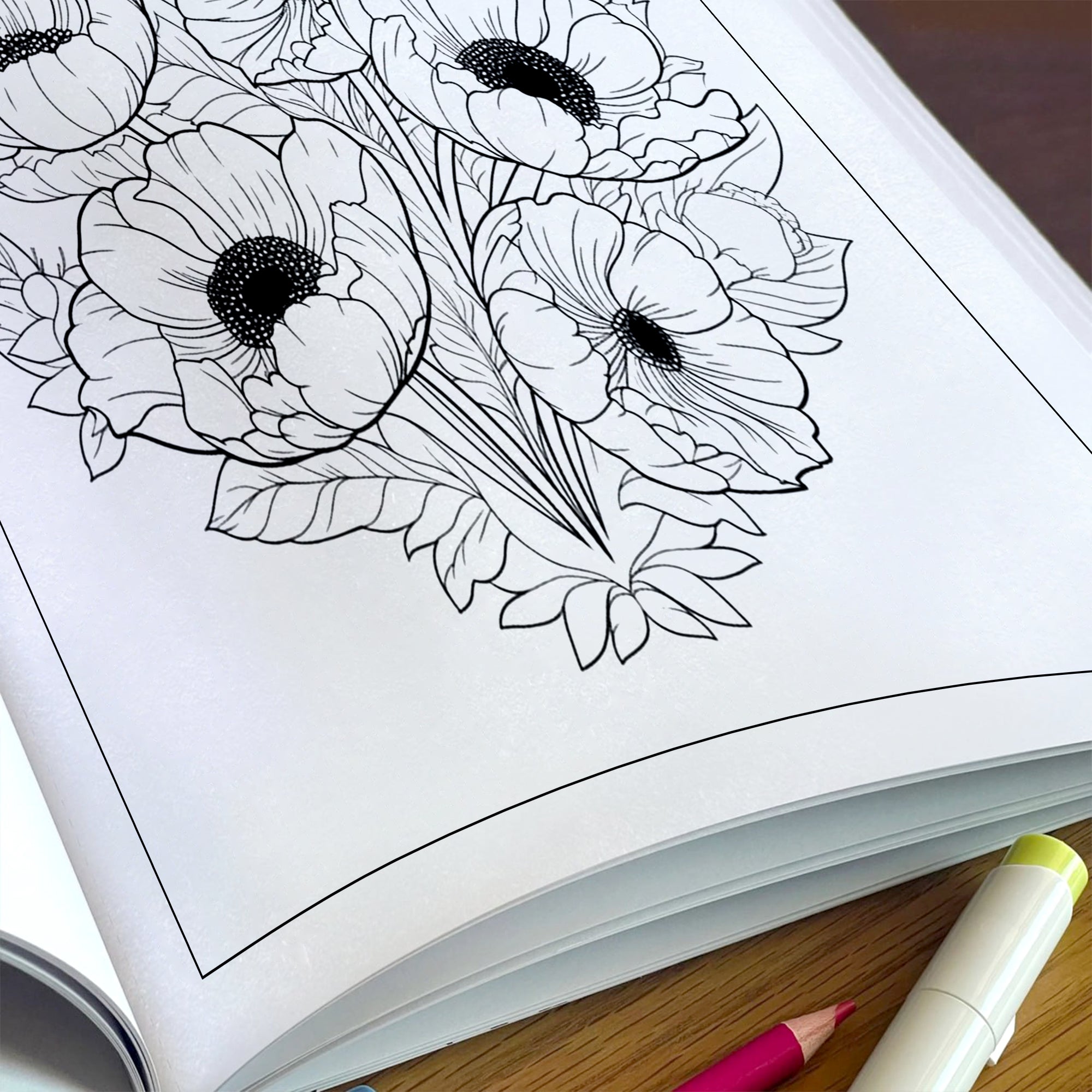 Spring Mandala Bloom Coloring Pages – 48 Pages – Beautiful Floral Circles for Adults