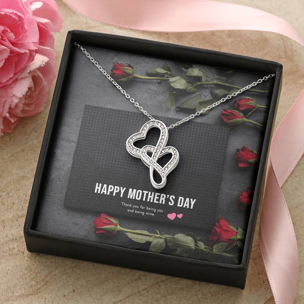 Mother's Day 2021 Gift - Classic Double Heart Necklace Double Hearts Necklace