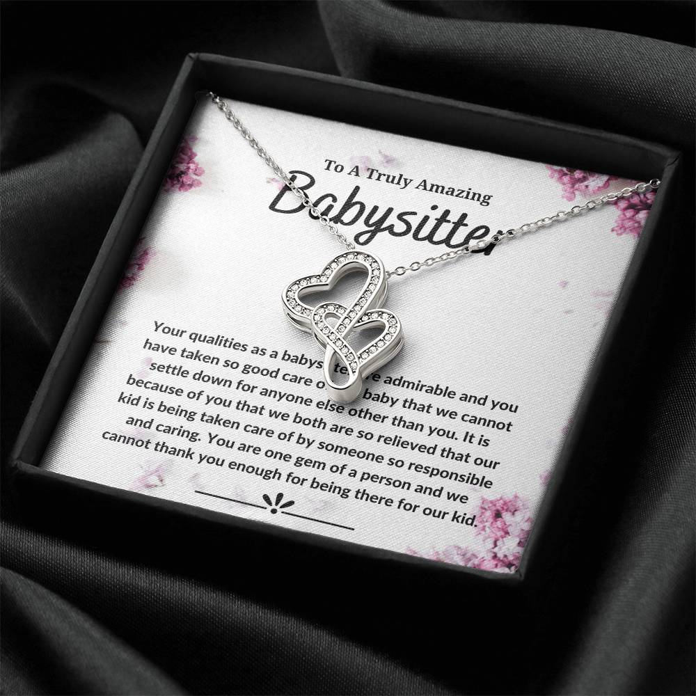Baby Sitter - Double Heart Double Hearts Necklace