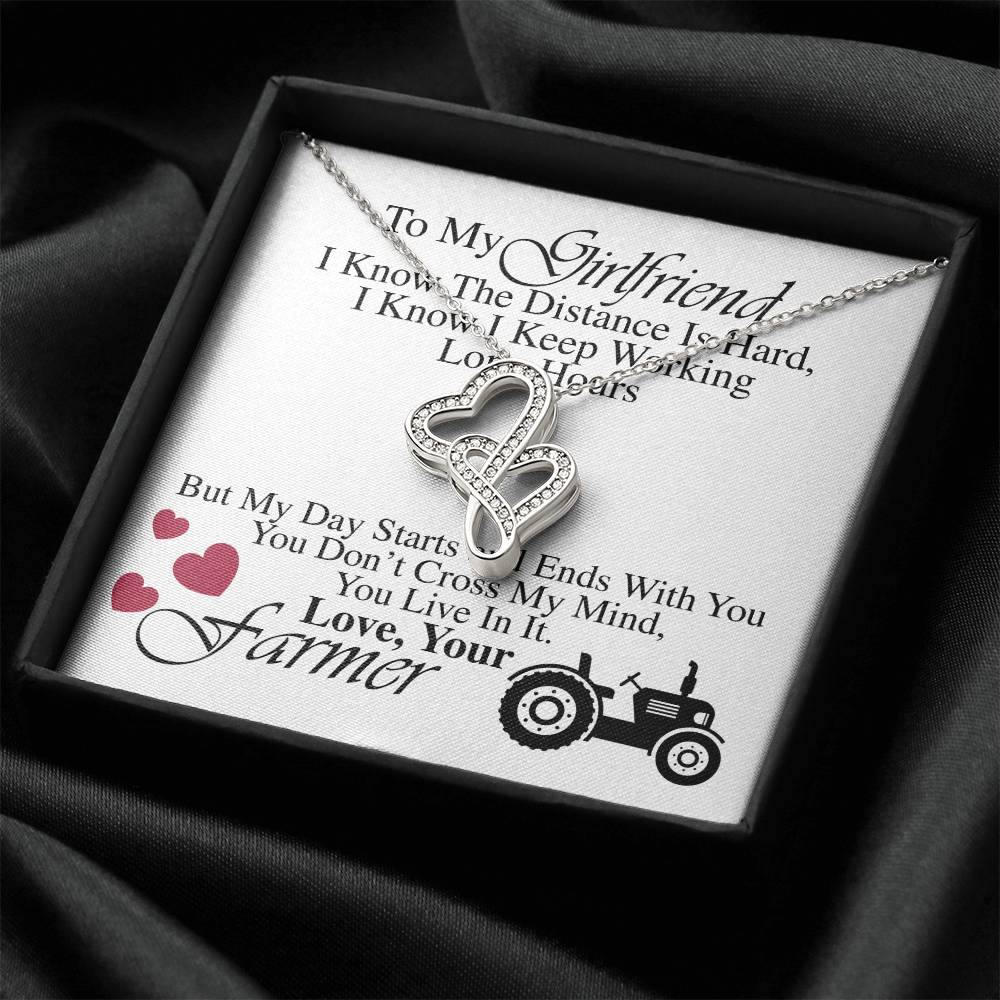 Farmer's Girlfriend  -  Double Hearts Necklace