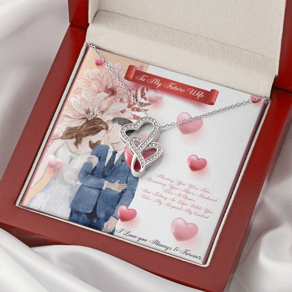 Perfect us Gifts  Future Wife Neck 🤞🤞🤞 Double Hearts Necklace