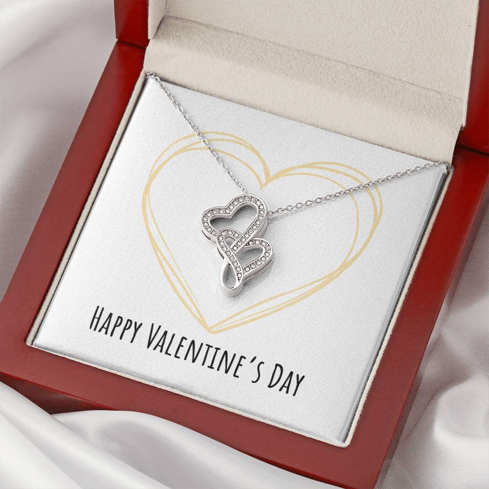 Happy Valentine's Day - Necklace 1 Double Hearts Necklace