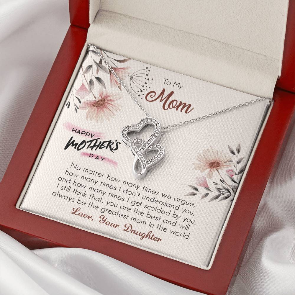 Mother's Day Gift  Necklace For Mom  Mother's Day Necklace  Best Gift For Mom  Mother's Day Necklace 4 Double Hearts Necklace