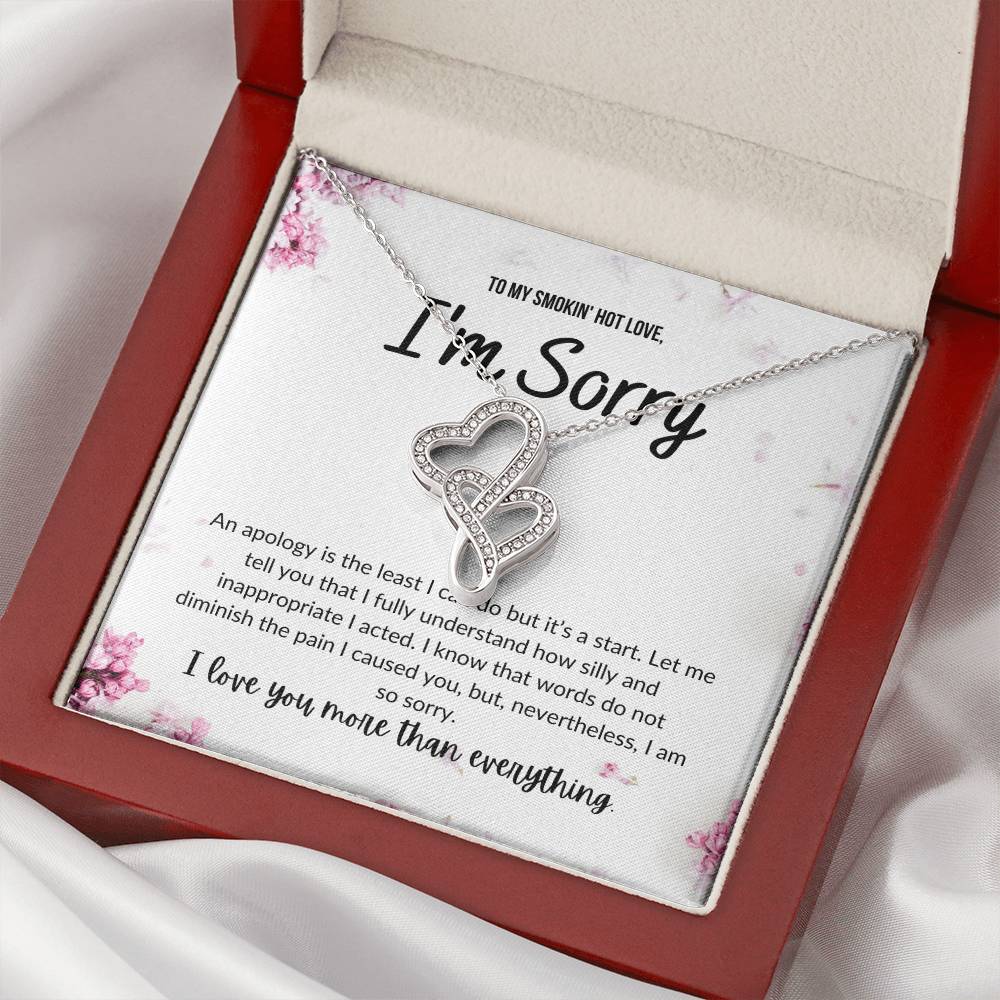 Iam Sorry - Double Heart Double Hearts Necklace