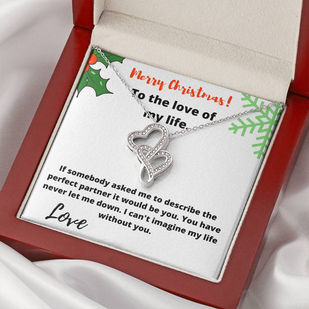 Love Of My Life  Double Hearts Necklace
