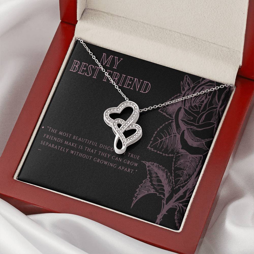 To My Friend Double Hearts Necklace