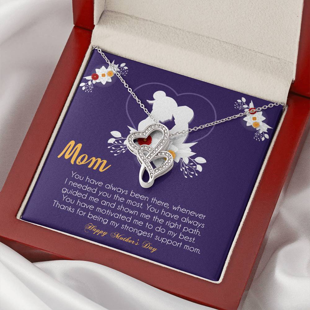 Mother's Day Gift  Necklace For Mom  Mother's Day Necklace  Best Gift For Mom  Mother's Day Necklace 2 Double Hearts Necklace