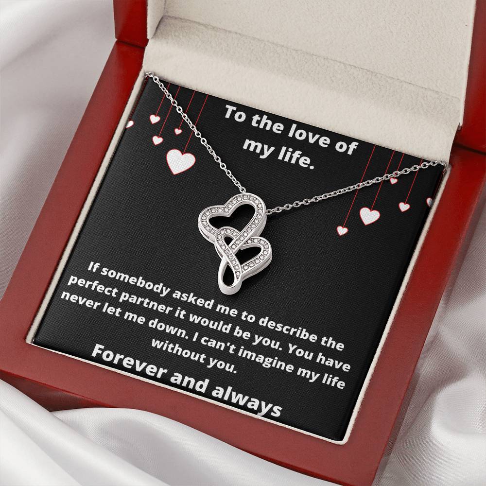 Love Of My Life  Wbval Double Hearts Necklace