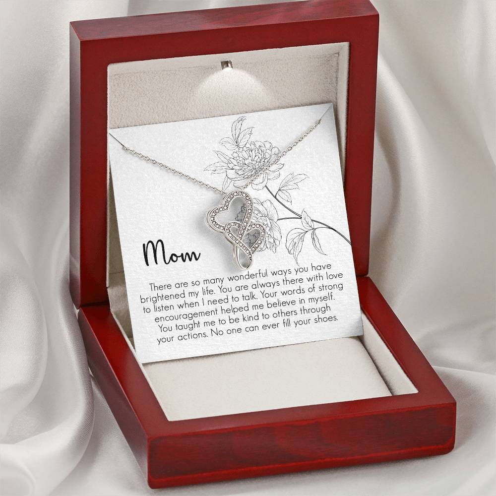 Mother's Day Gift  Necklace For Mom  Mother's Day Necklace  Best Gift For Mom  Mother's Day Necklace 3 Double Hearts Necklace