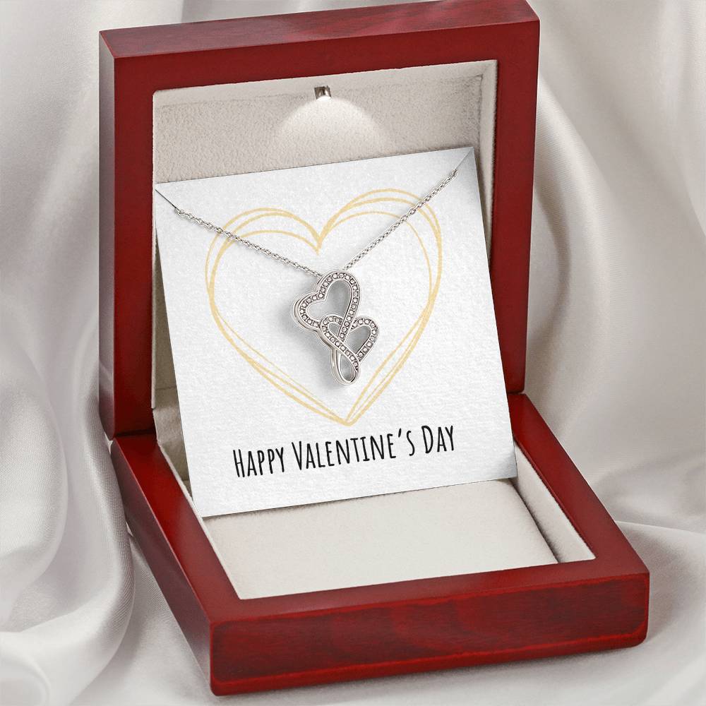 Happy Valentine's Day - Necklace 1 Double Hearts Necklace