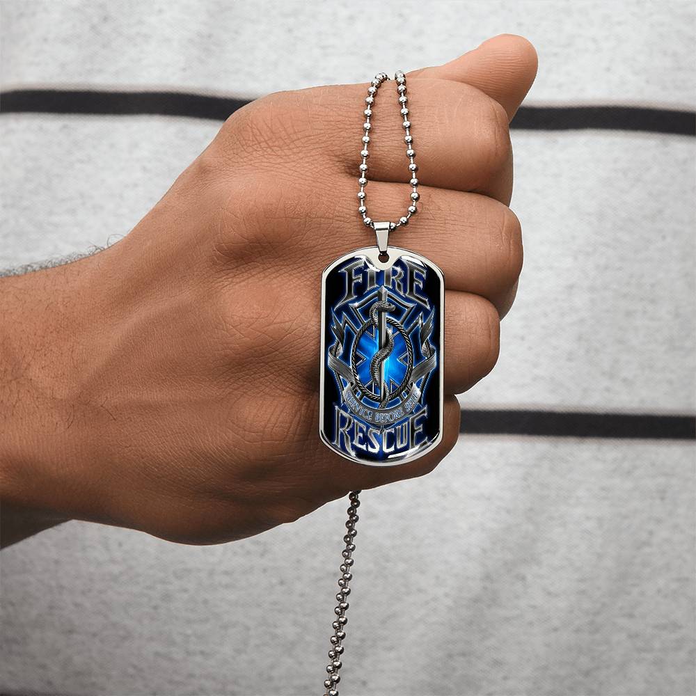 Best Gift For Firefighter - Army Tag Necklace, Dog Tag Necklace