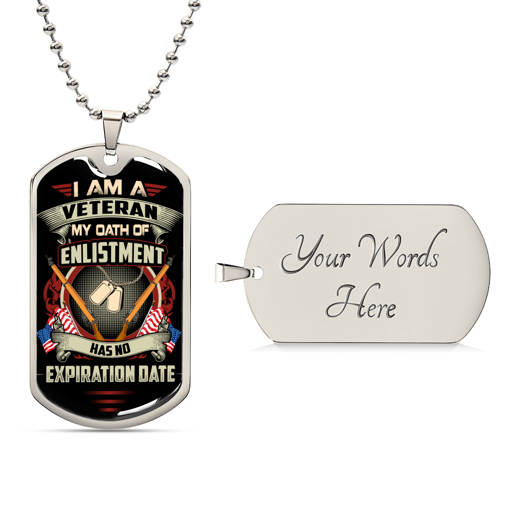 Veteran Gift - Veteran Dad Gift - Pendant Necklace Proud Military Family Necklace - Usa Army - Navy - Air Force - Marines - Army Tag Necklace, Dog Tag Necklace
