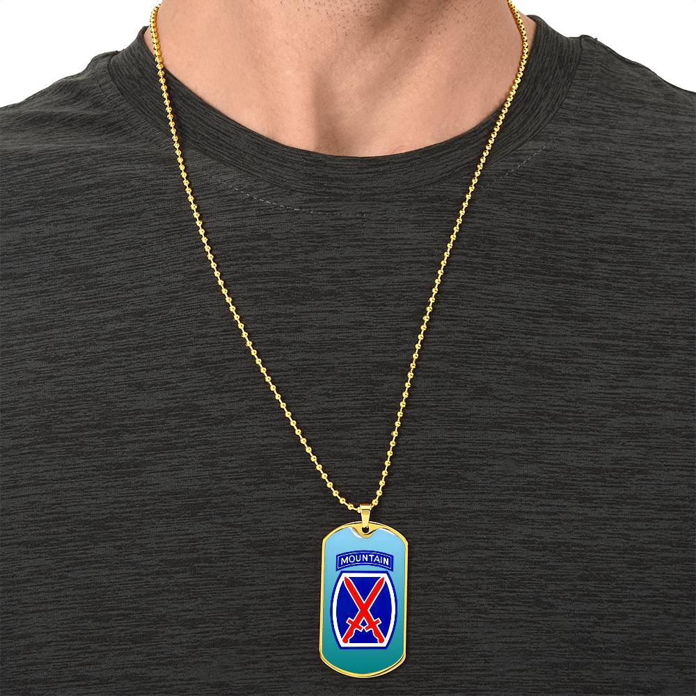 Gorgeous Dog Tag For 10Th Mountain Division - Army Tag Necklace, Dog Tag Necklace