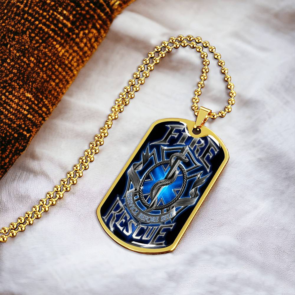 Best Gift For Firefighter - Army Tag Necklace, Dog Tag Necklace