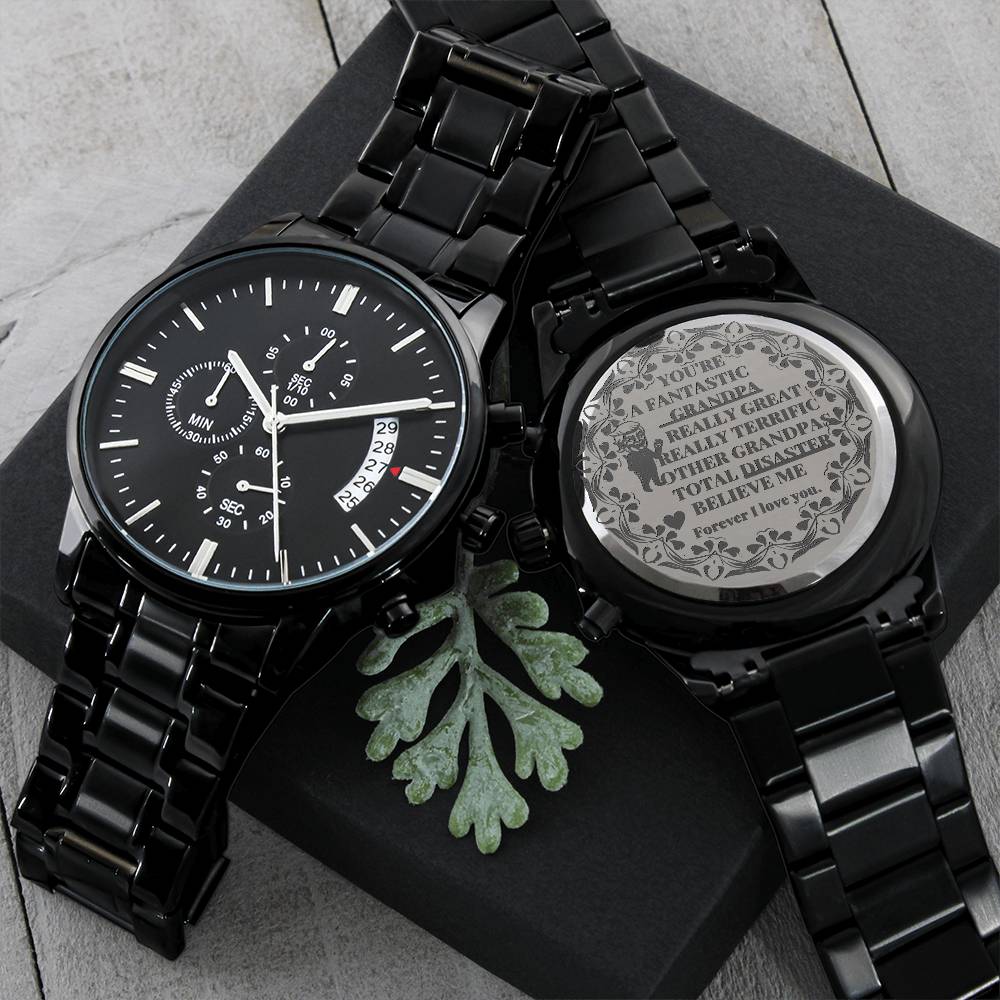 Grandpa Great Engraving Chronograph Watch