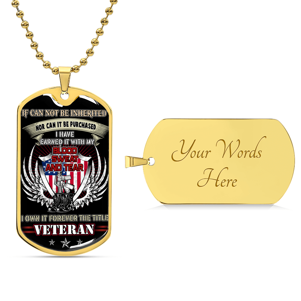 Premium Dog Tag Pendant For Us Veteran - Army Tag Necklace, Dog Tag Necklace